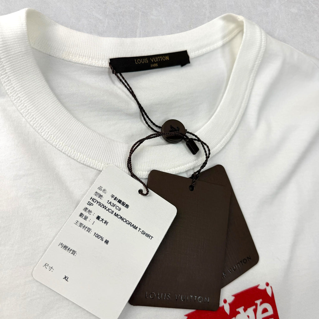 Louis Vuitton x Supreme Box Logo Tee XL