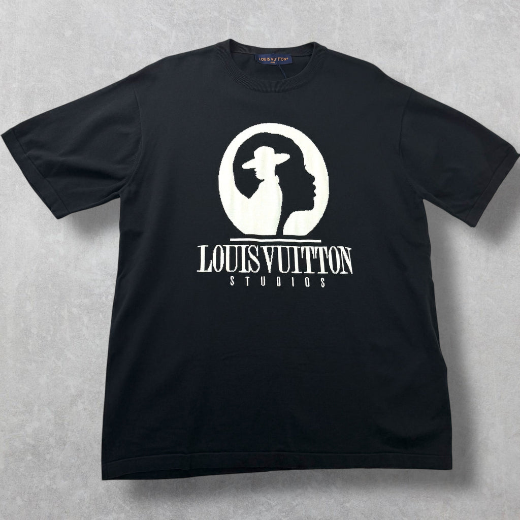 Louis Vuitton Black Short Sleeve Film Crew Tee XXL