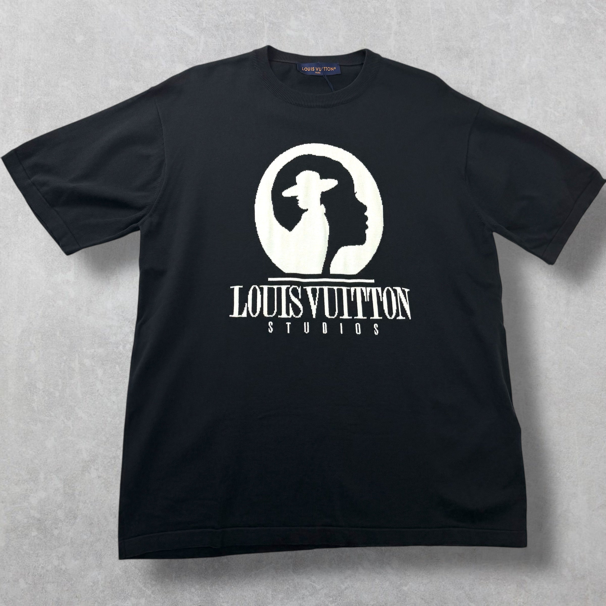 Louis Vuitton Black Short Sleeve Film Crew Tee XXL