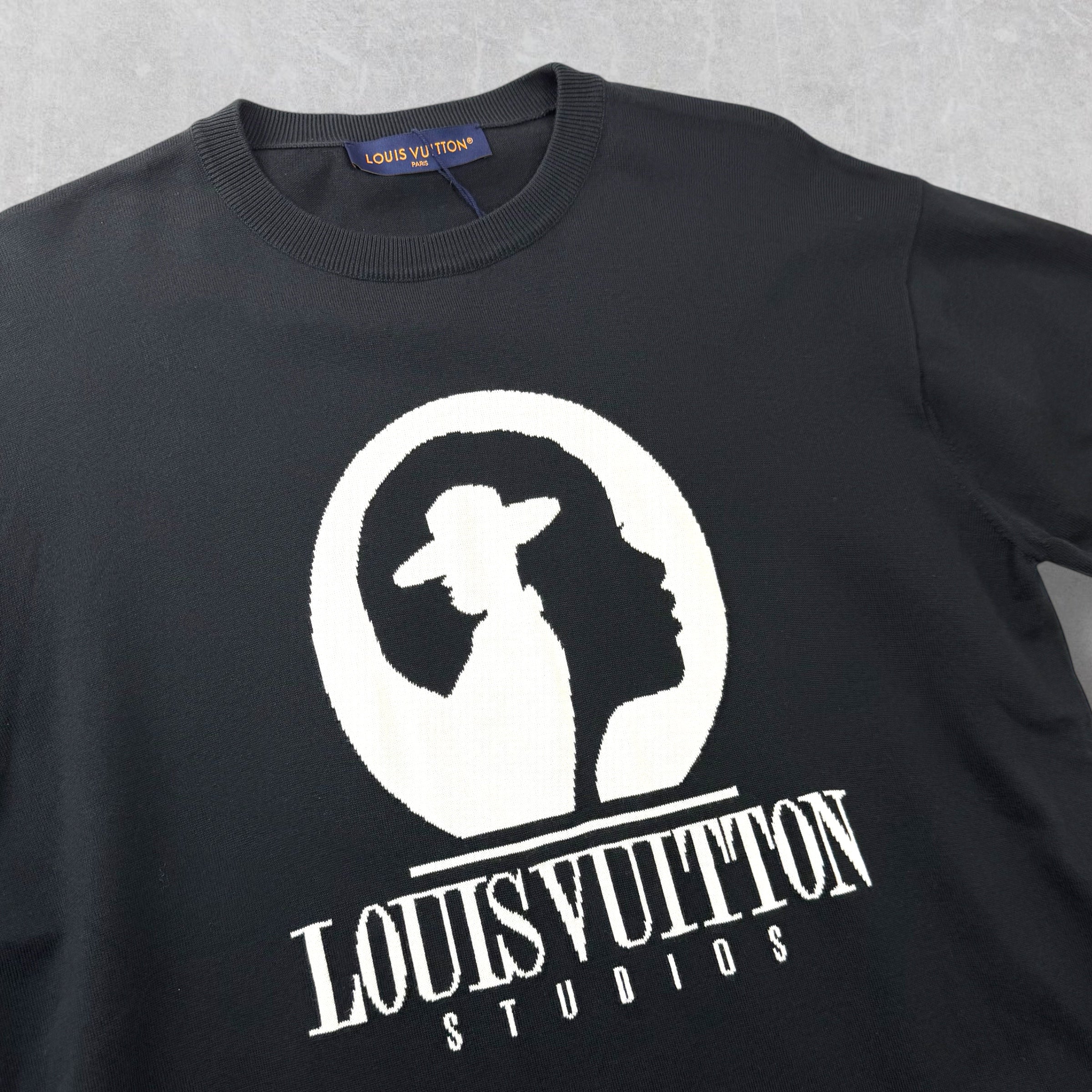 Louis Vuitton Black Short Sleeve Film Crew Tee XXL