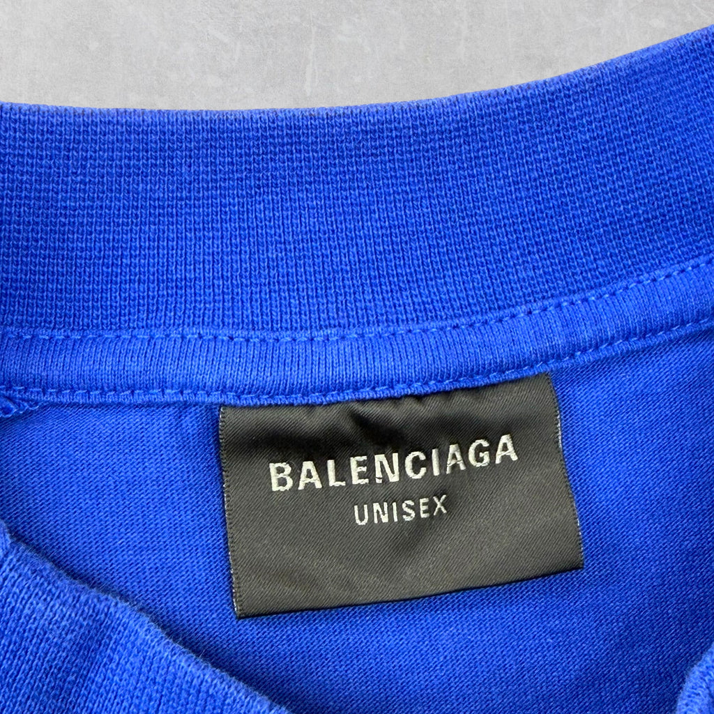 Balenciaga Oversized Soccer Jersey Blue 1 (L)