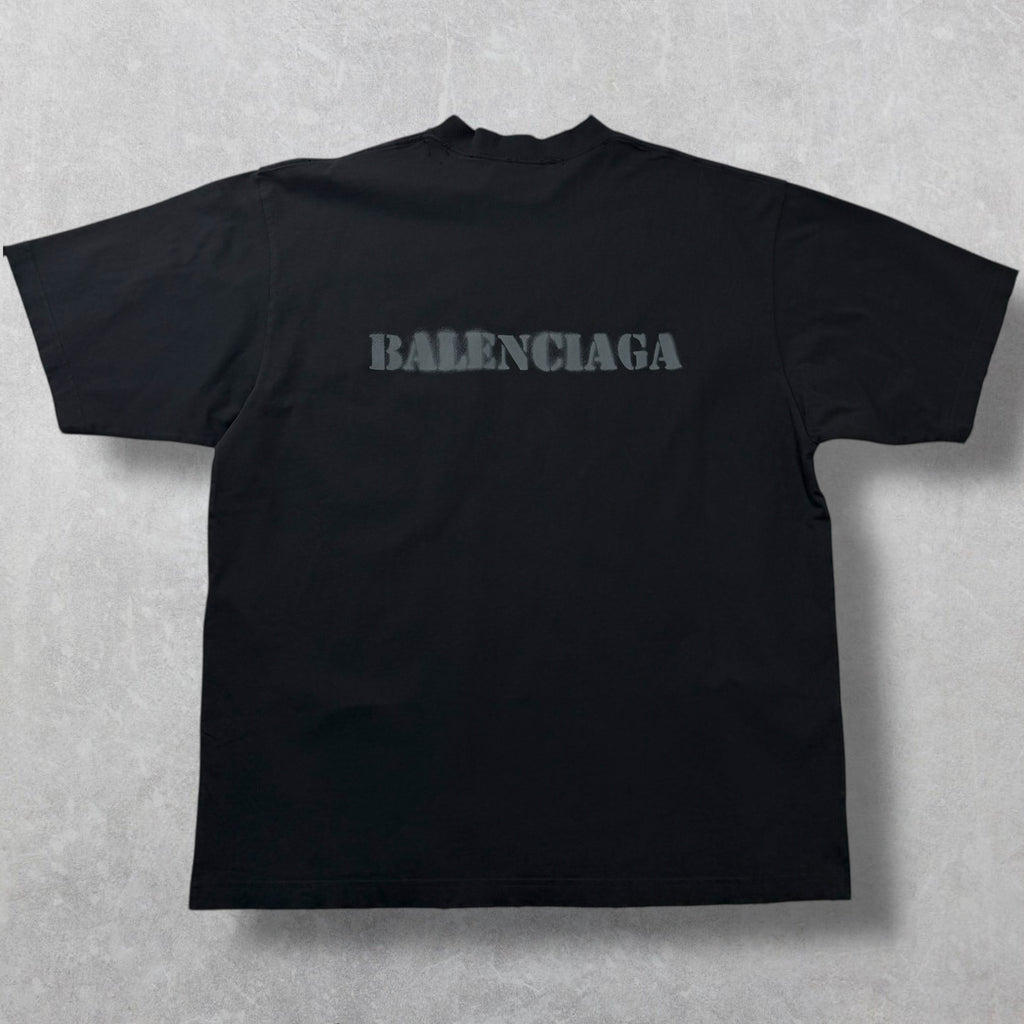 Balenciaga Stencil Type Tee XL