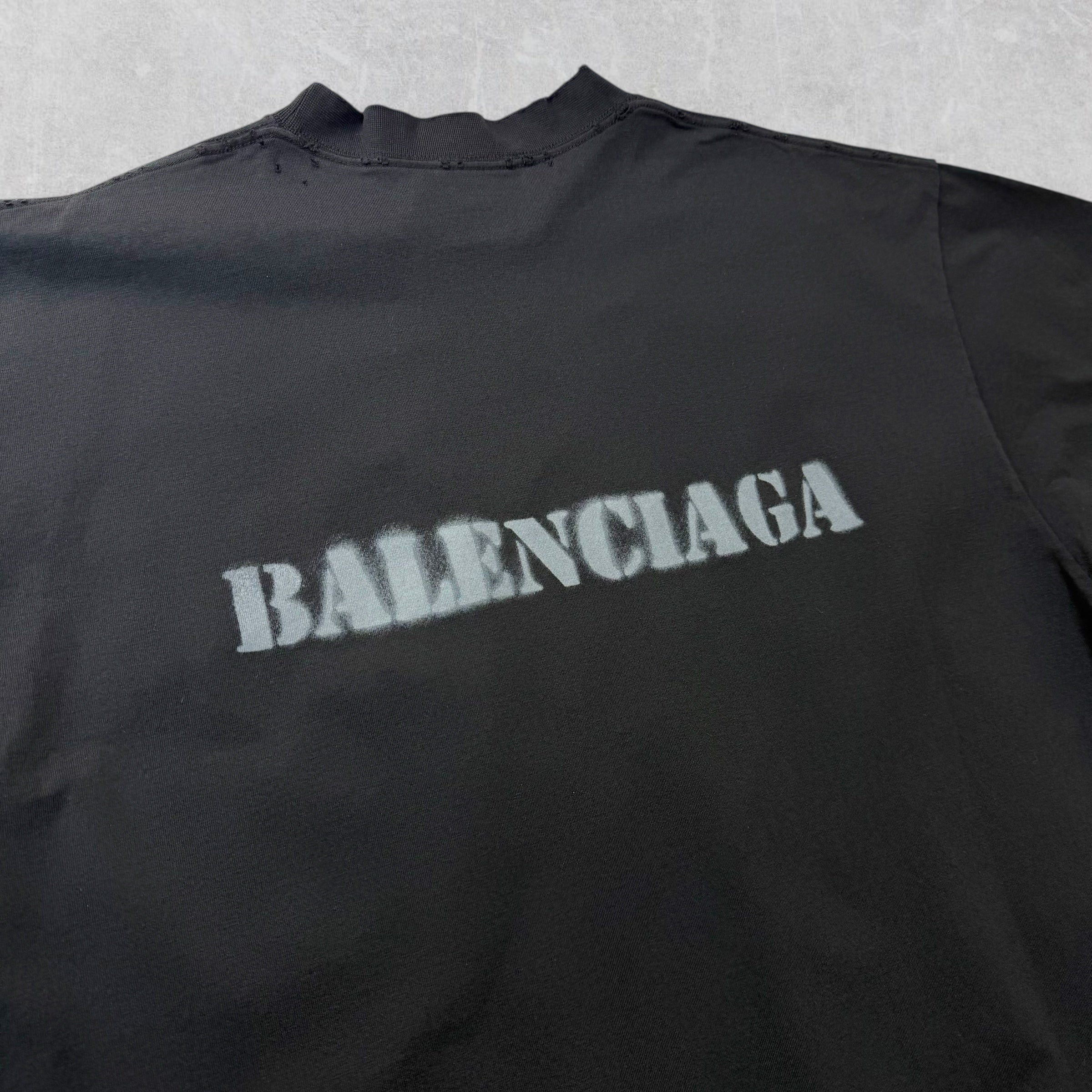 Balenciaga Stencil Type Tee XL