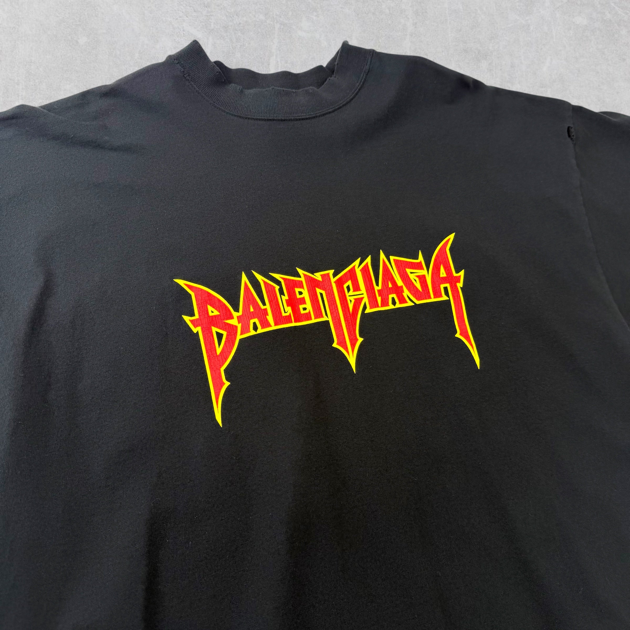 Balenciaga Metal Paint Black Tee 1 (L)