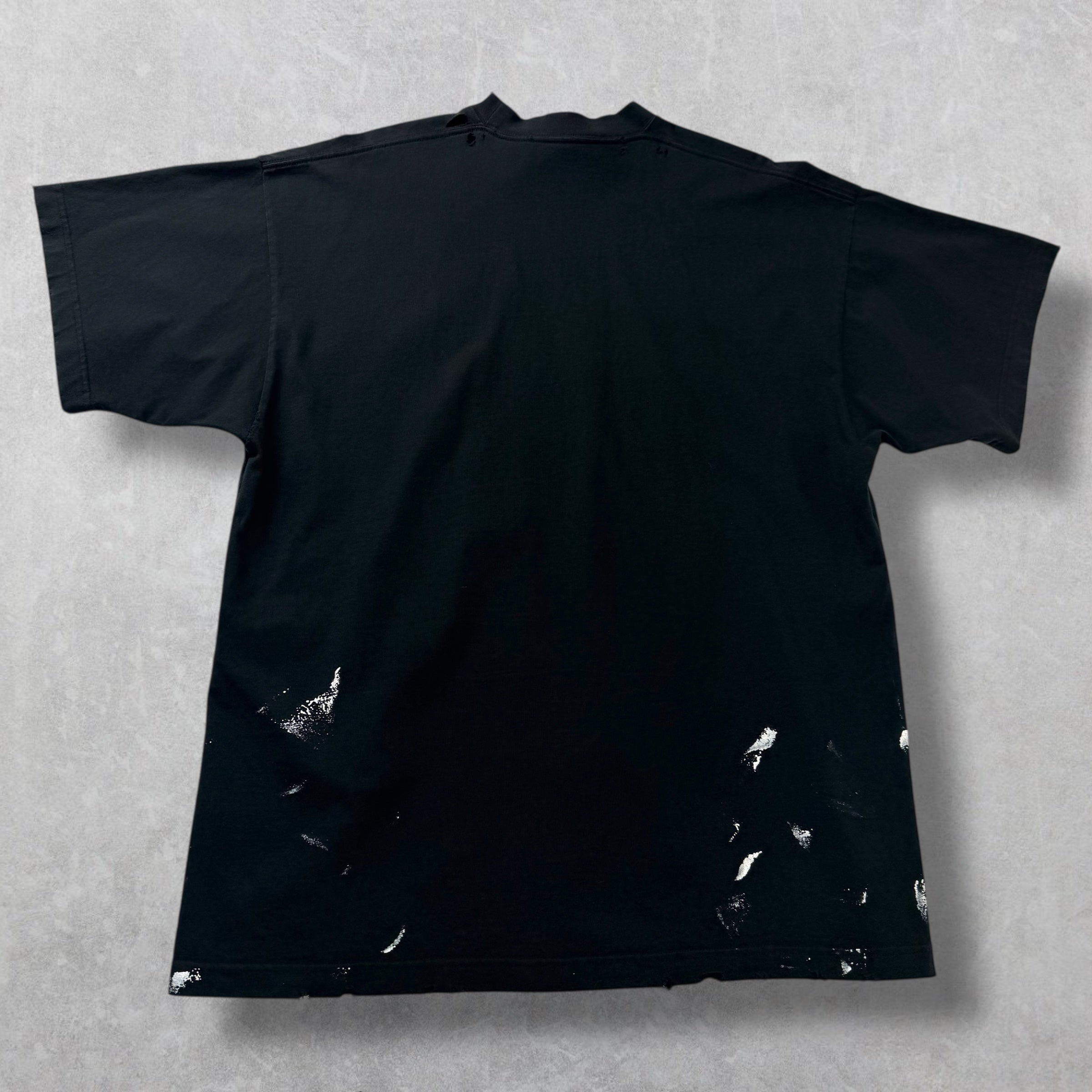 Balenciaga Metal Paint Black Tee 1 (L)