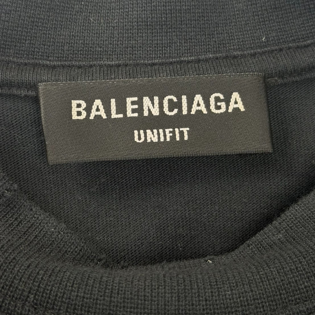 Balenciaga Metal Paint Black Tee 1 (L)