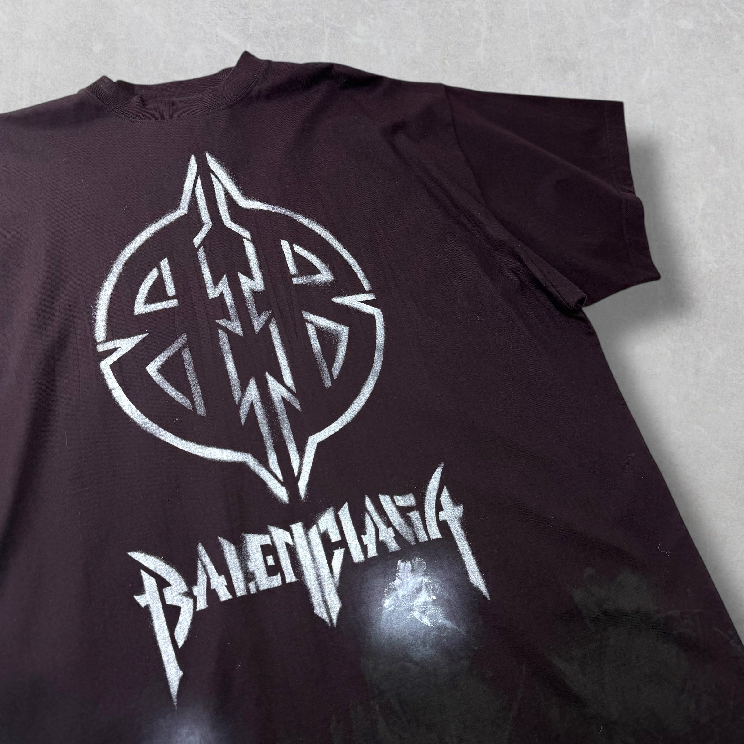 Balenciaga Black Metal BB Stencil Tee 4 (XXXL)