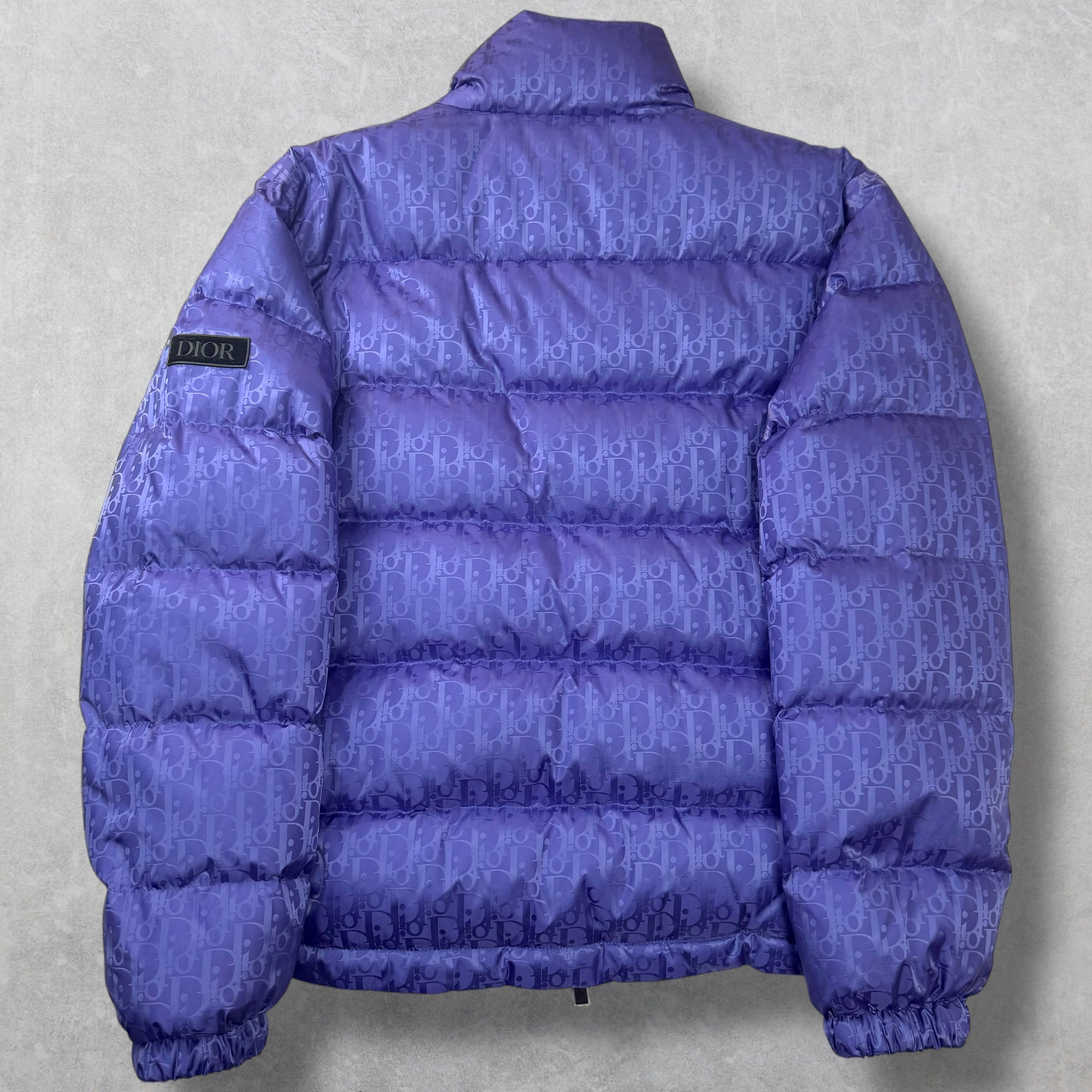 Dior Oblique Purple Down Jacket 52 (L)