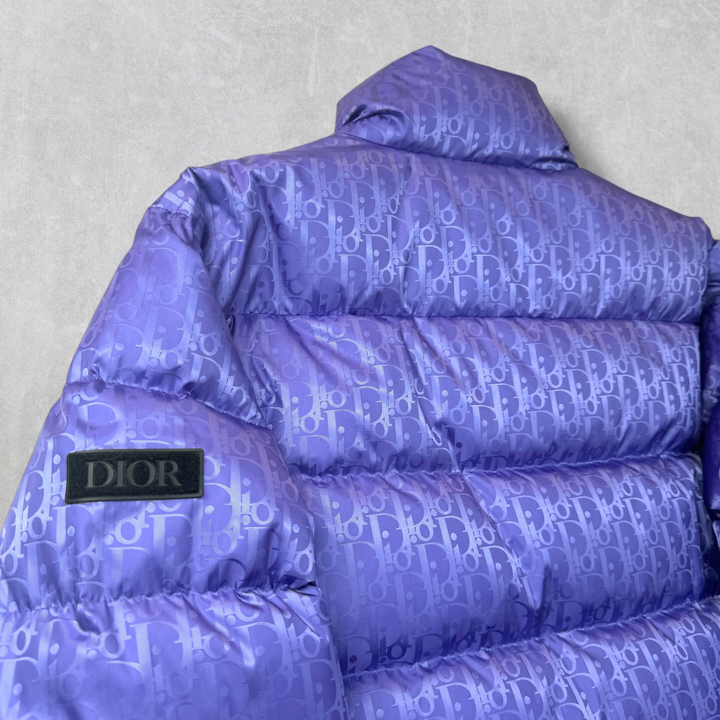 Dior Oblique Purple Down Jacket 52 (L)
