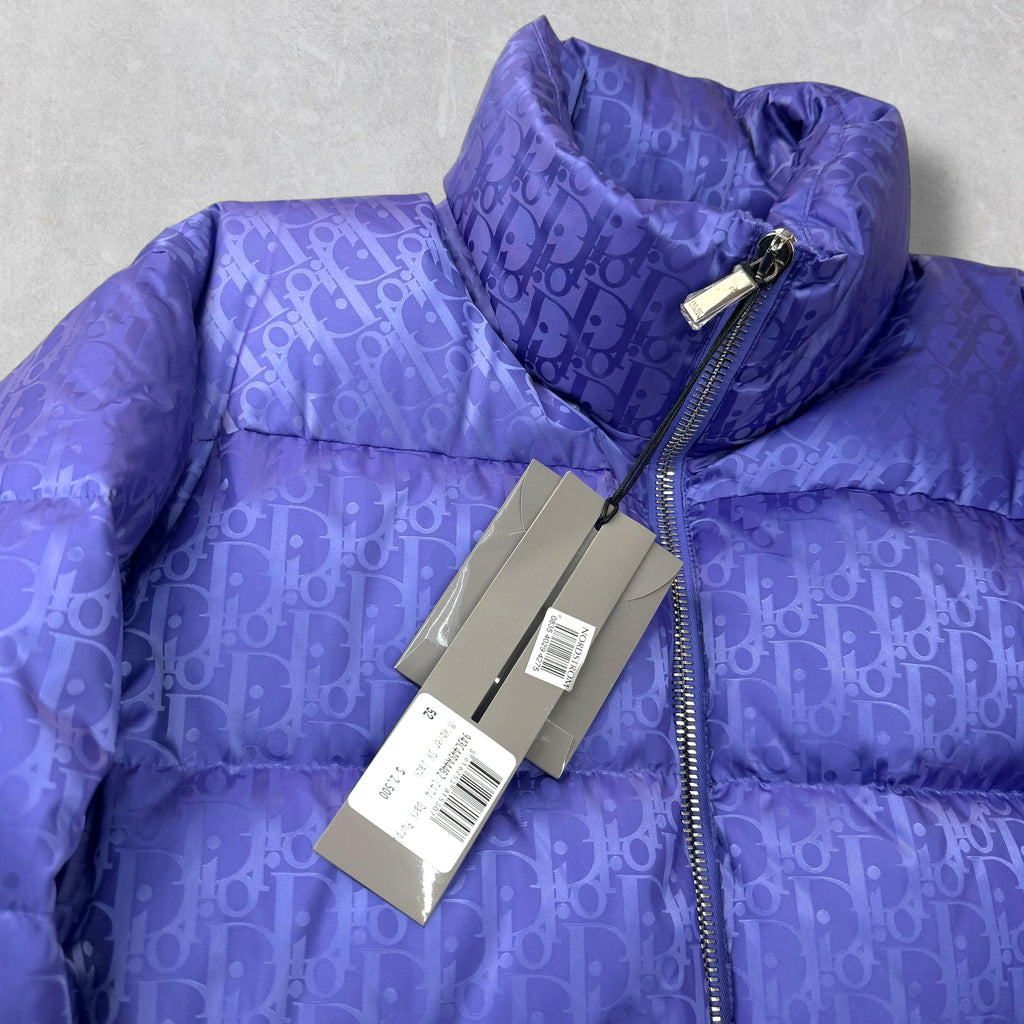 Dior Oblique Purple Down Jacket 52 (L)