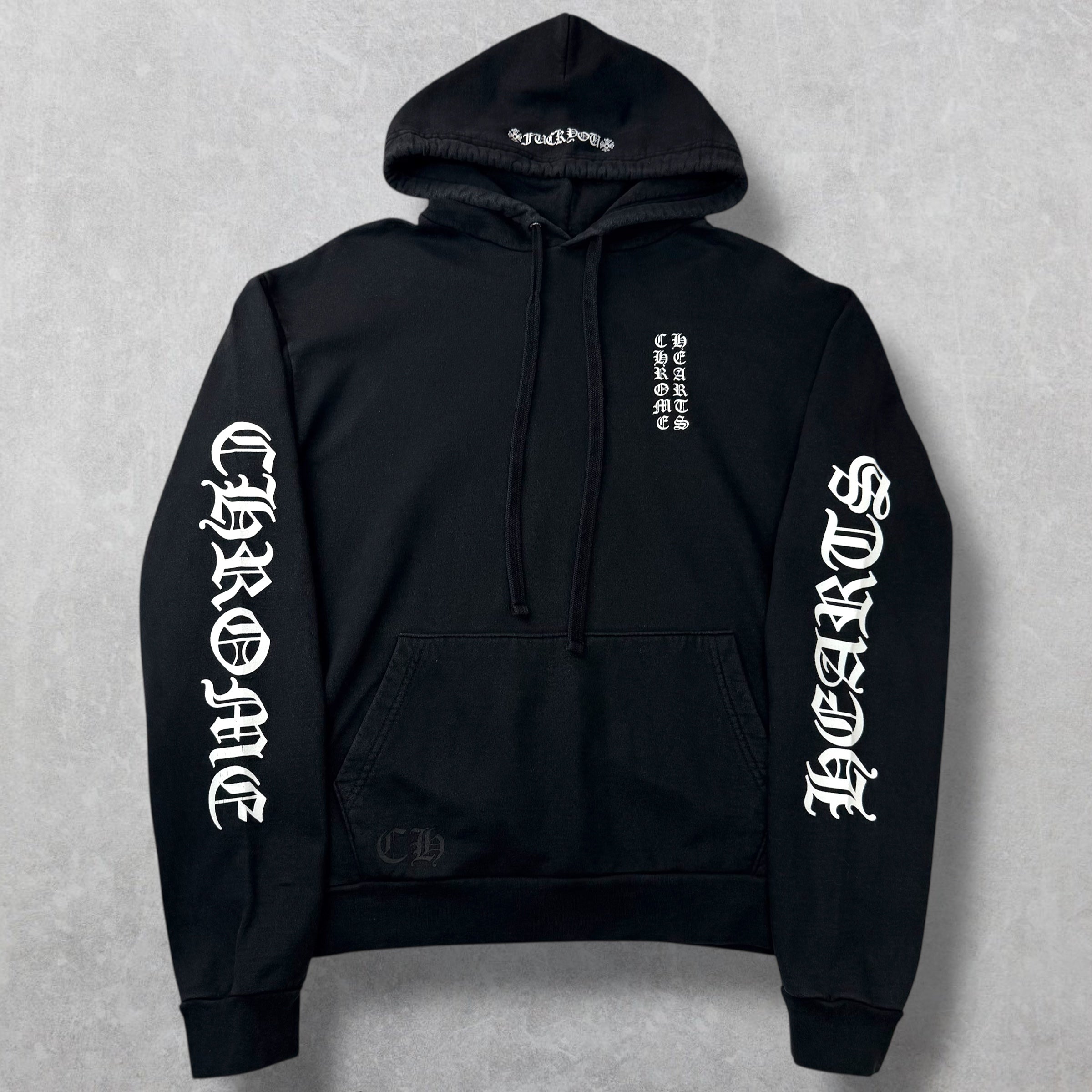 Chrome Hearts Vertical Logo F U Hoodie M