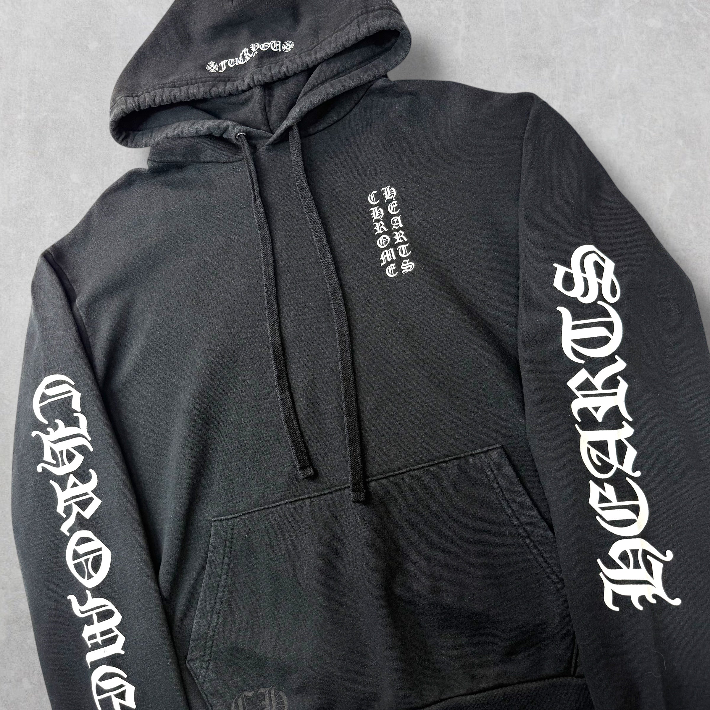 Chrome Hearts Vertical Logo F U Hoodie M