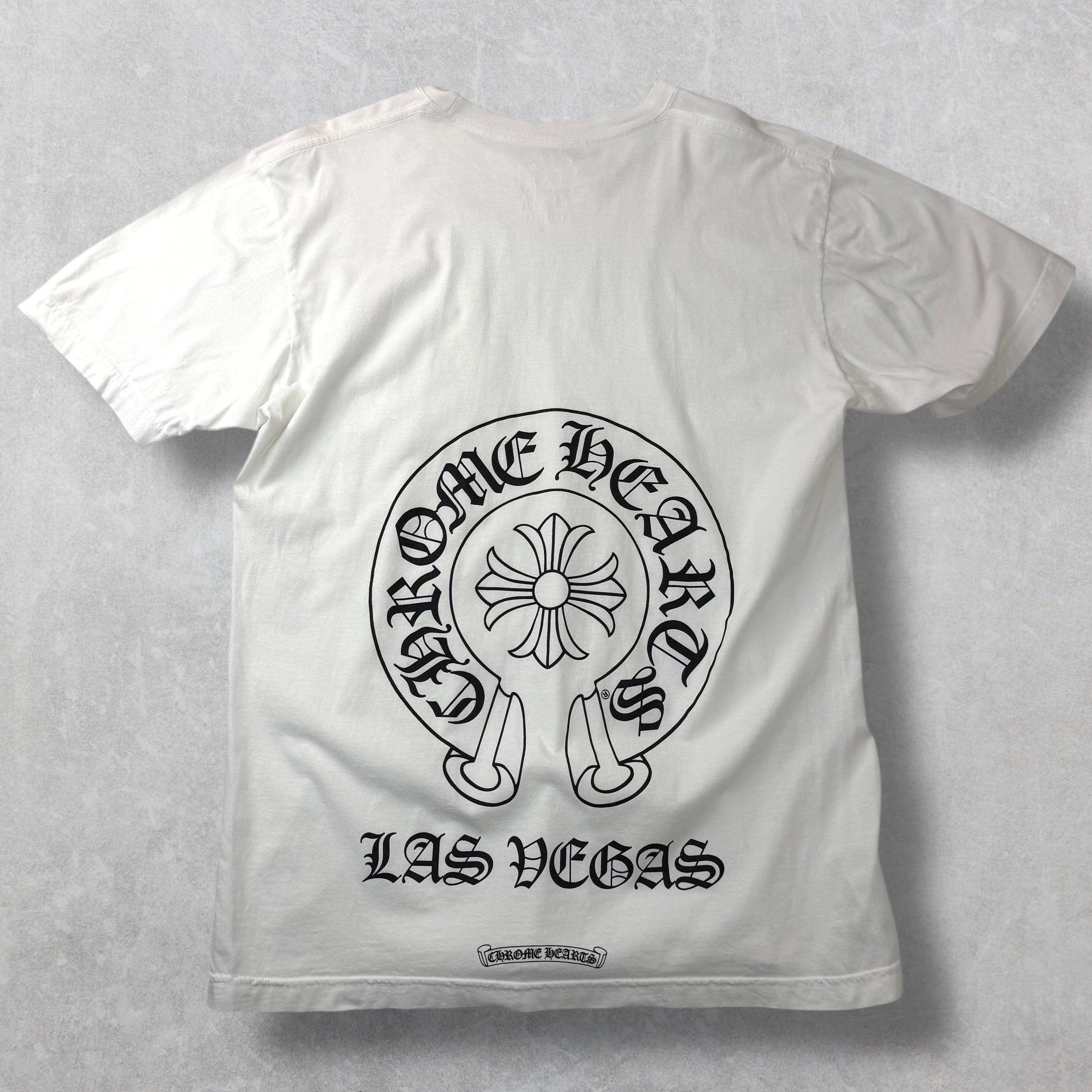 Chrome Hearts Las Vegas Exclusive Horseshoe Tee White L