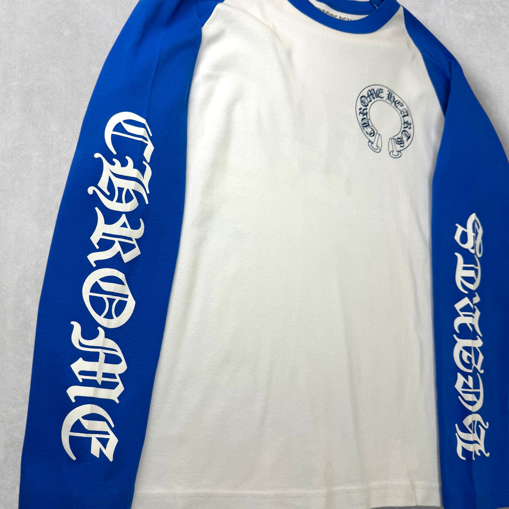 Chrome Hearts CH Blue Baseball Shirt XXL