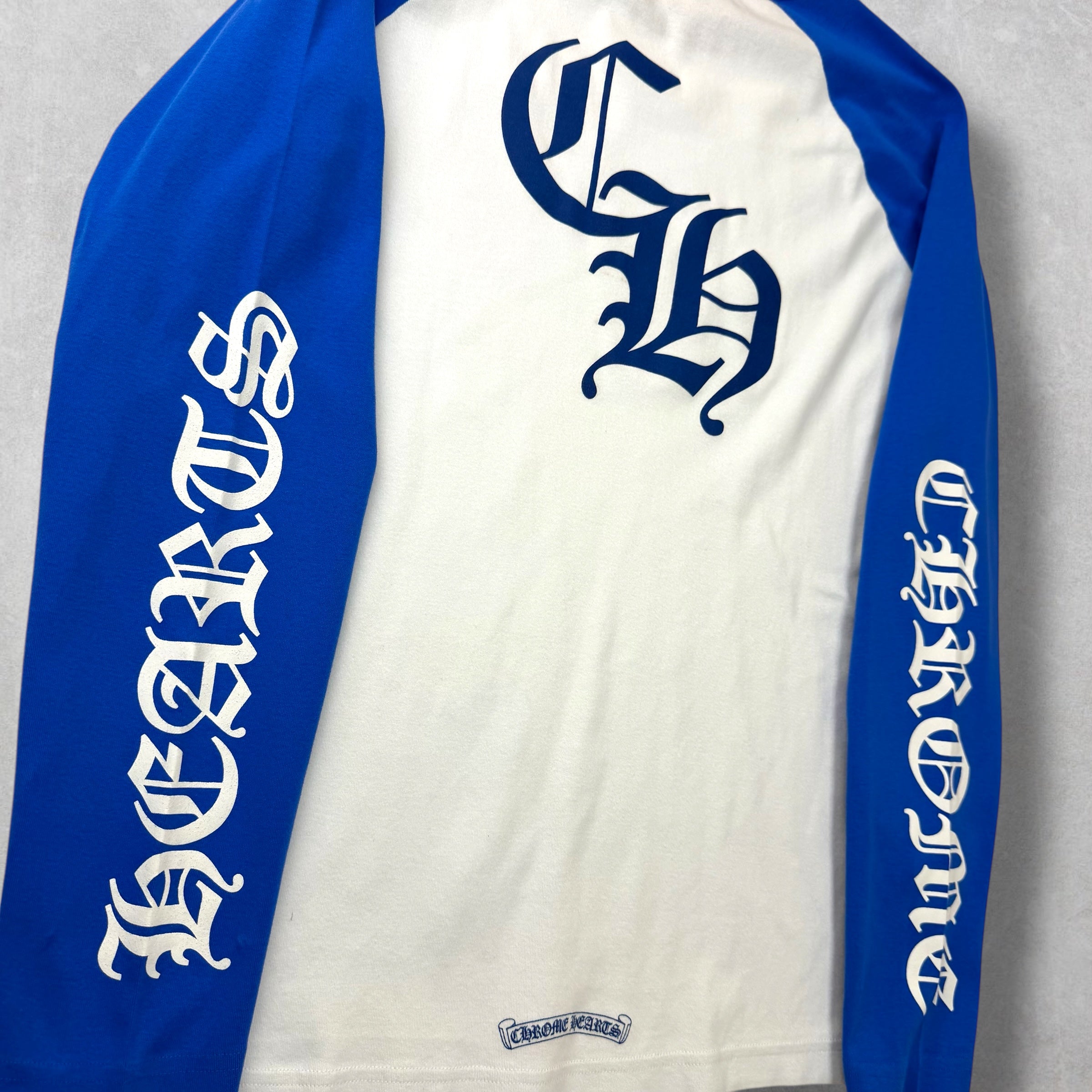 Chrome Hearts CH Blue Baseball Shirt XXL