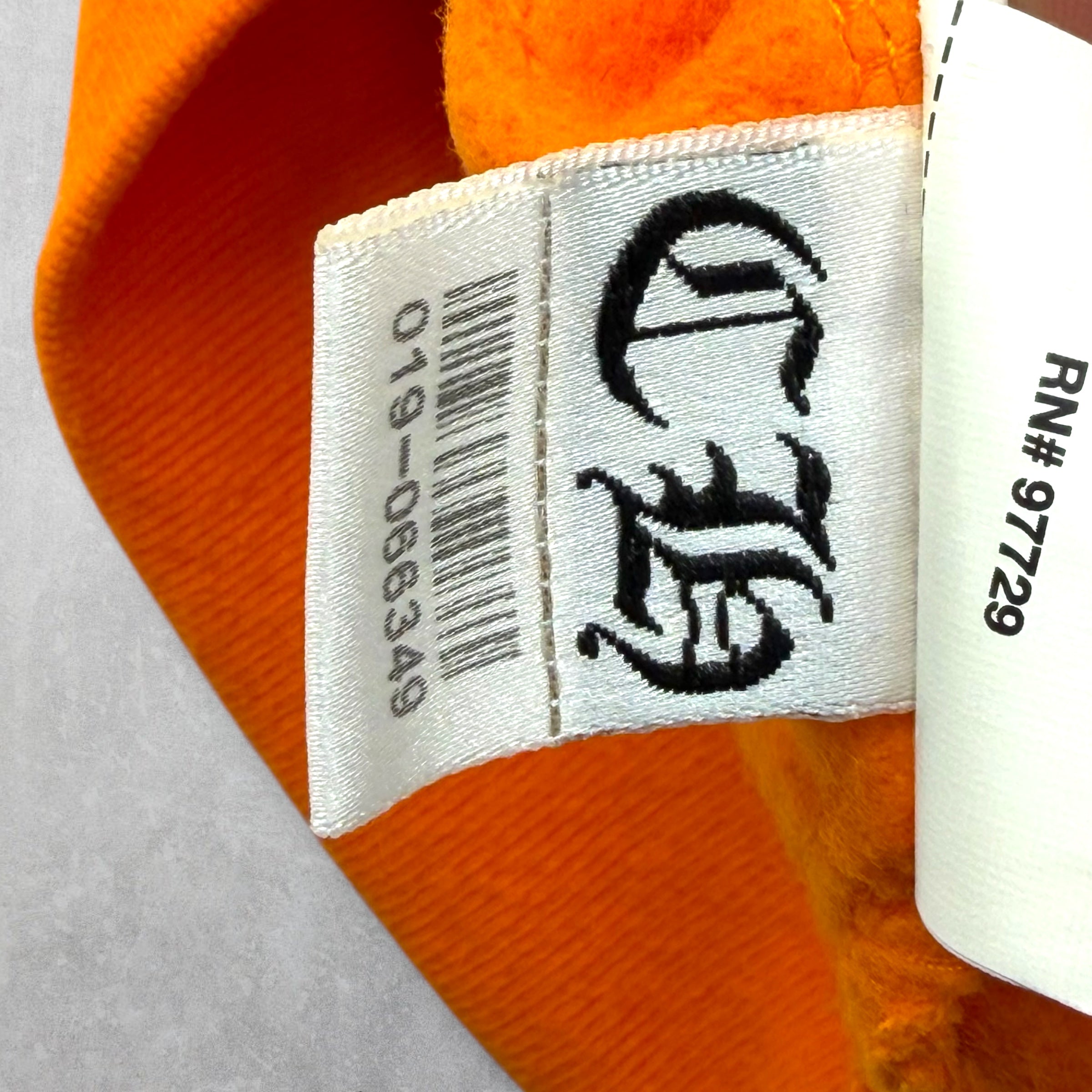 Chrome Hearts x Off-White Scroll Logo Hoodie Orange L