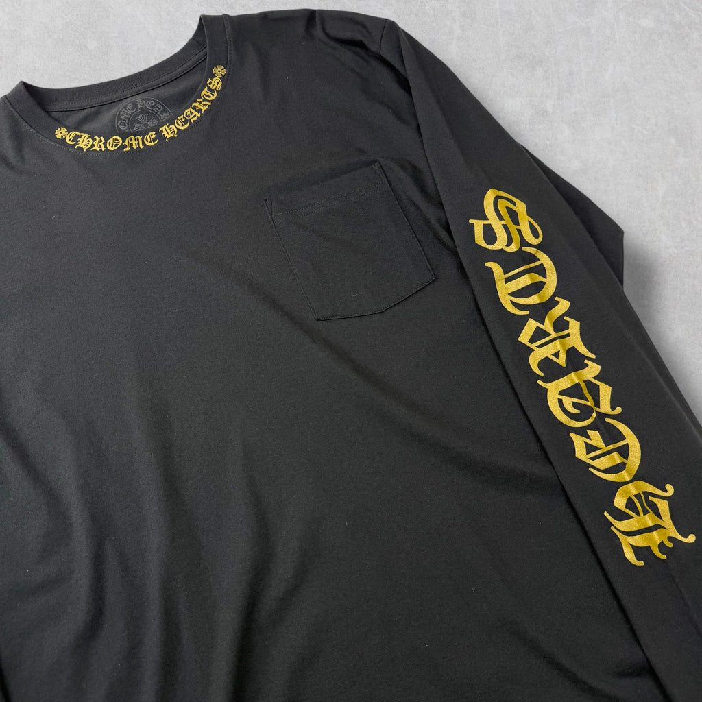 Chrome Hearts Olive Neck Logo L/S XL