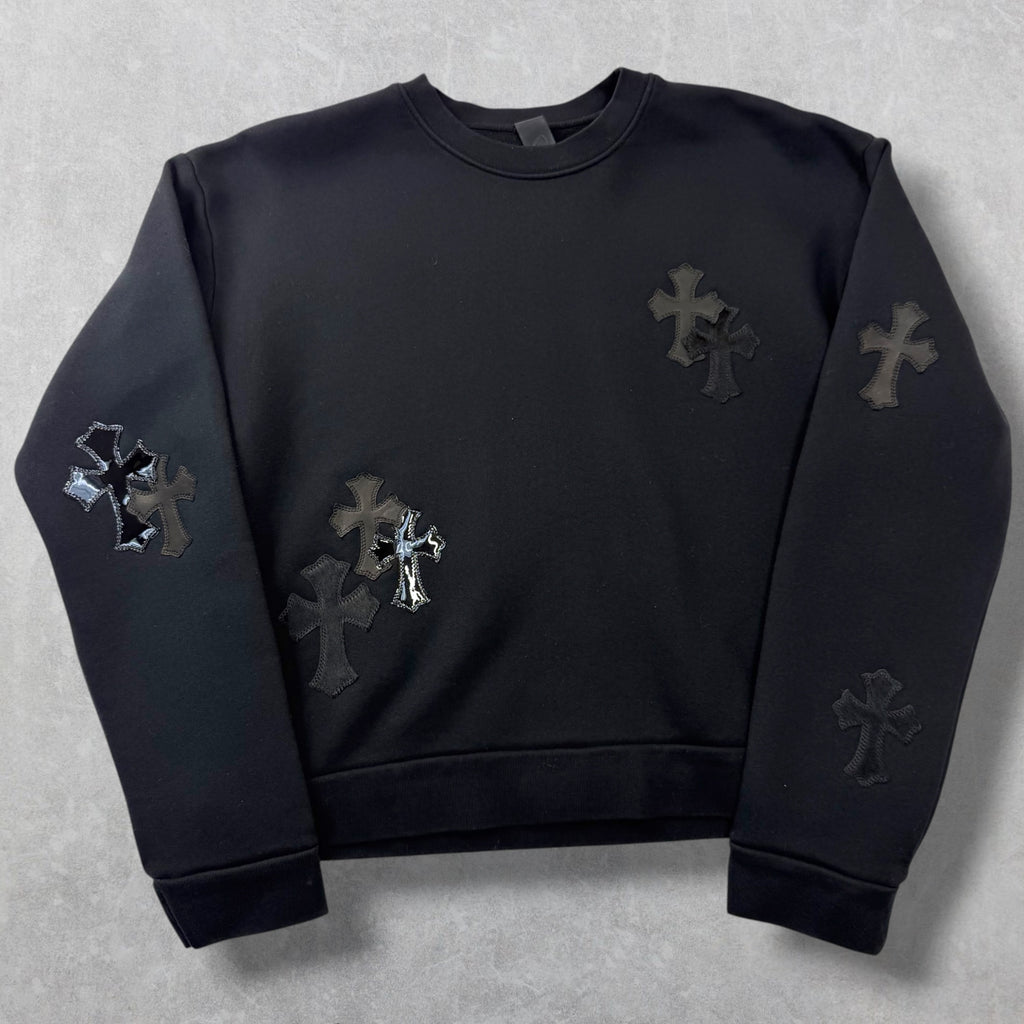 Chrome Hearts Pony-hair Multicross Patch Crewneck S