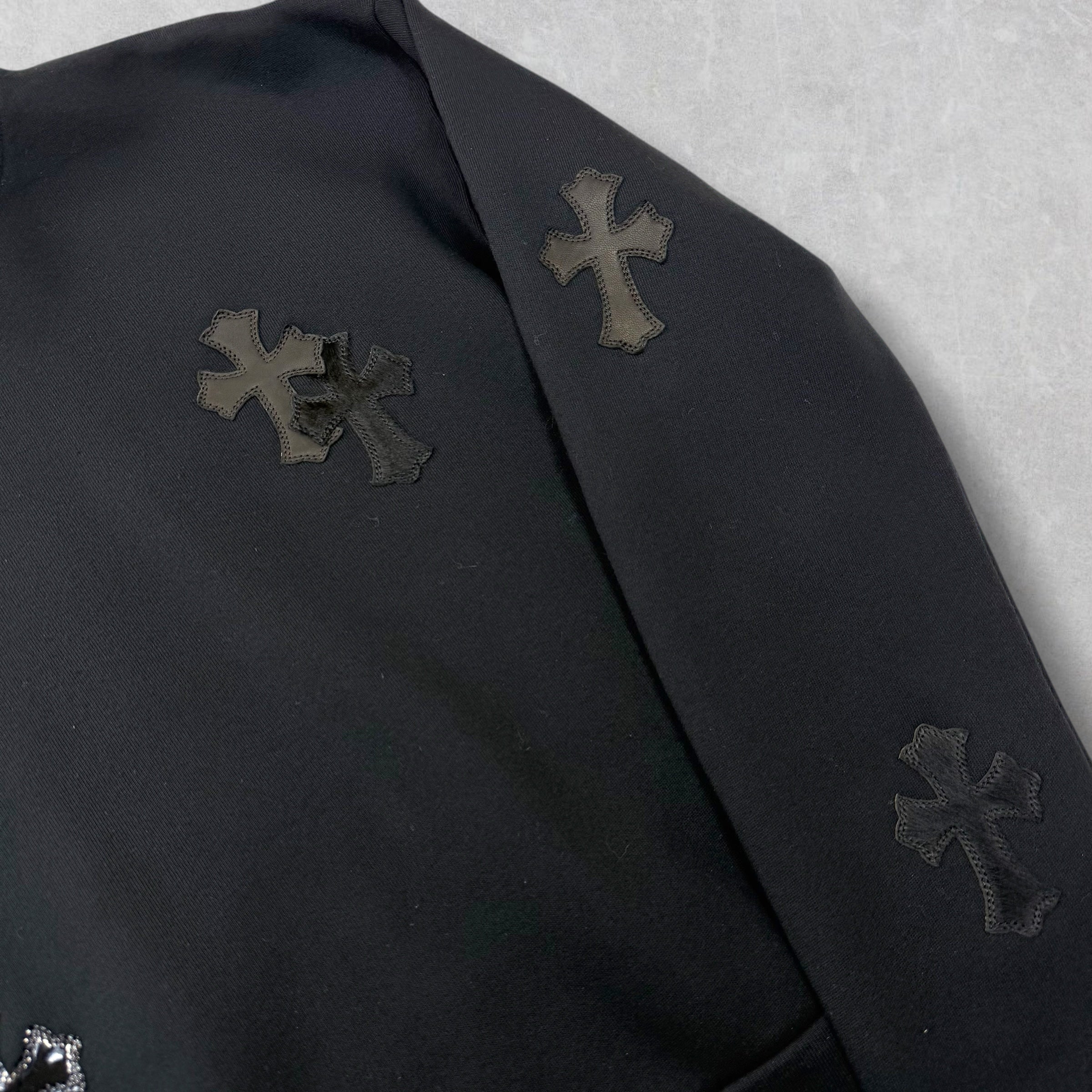 Chrome Hearts Pony-hair Multicross Patch Crewneck S