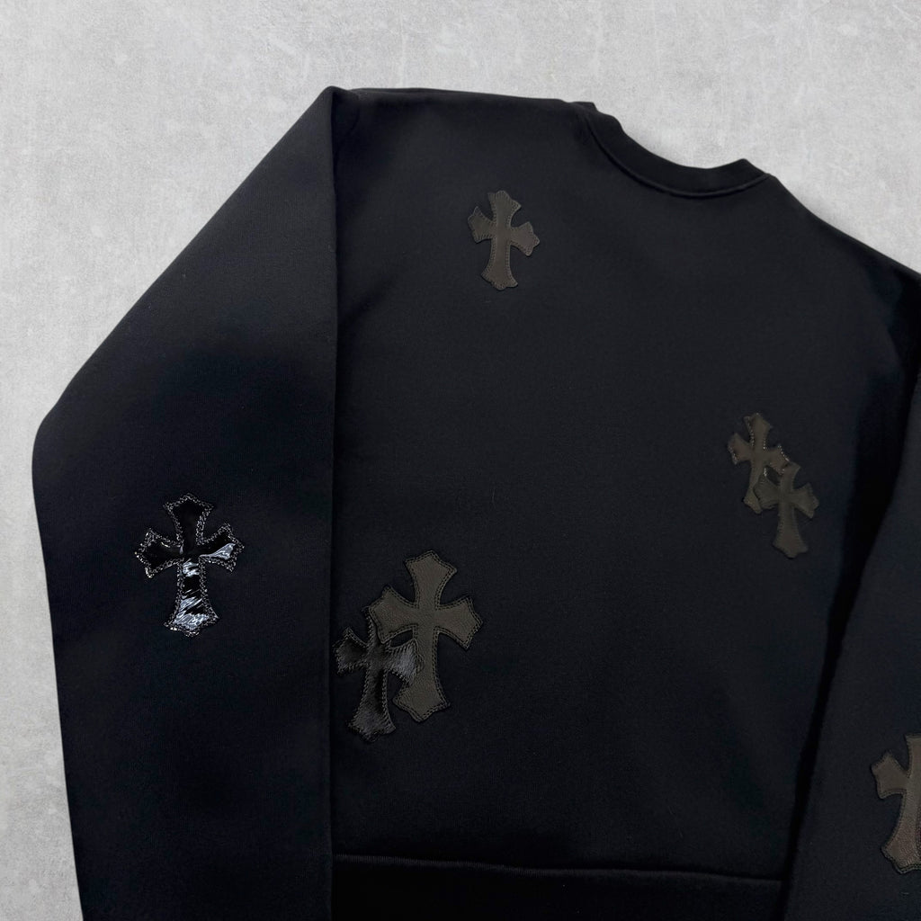 Chrome Hearts Pony-hair Multicross Patch Crewneck S