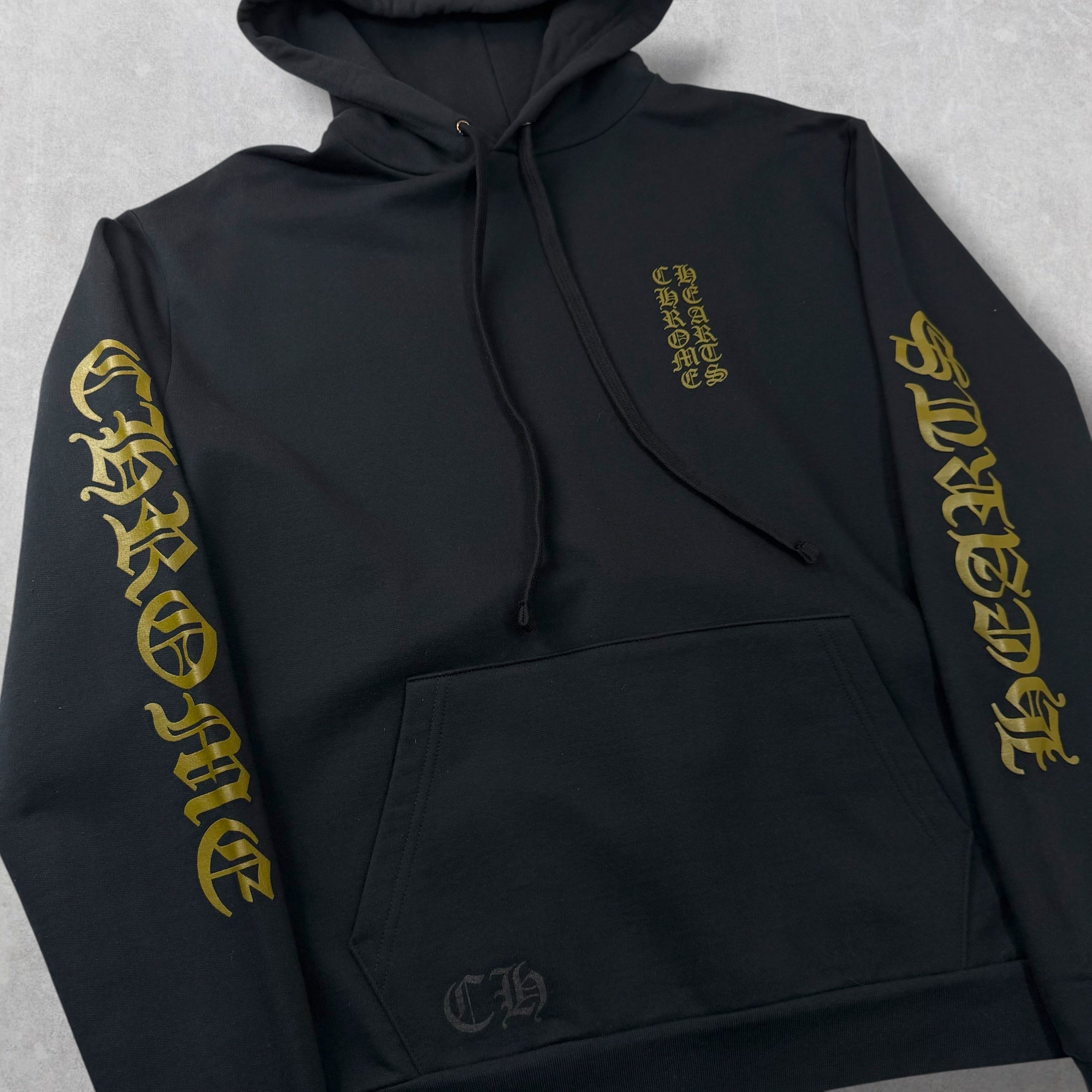 Chrome Hearts Olive Vertical Logo Hoodie M