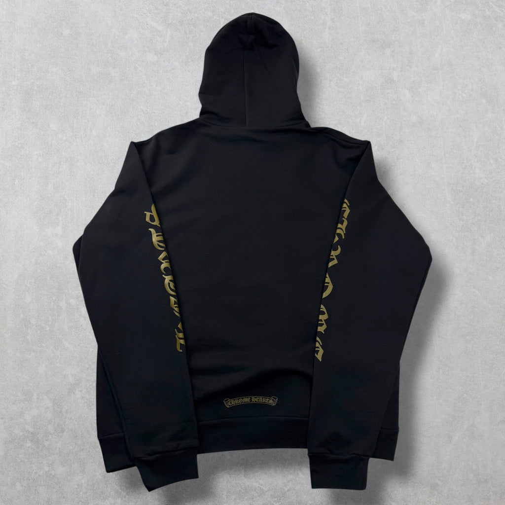 Chrome Hearts Olive Vertical Logo Hoodie M