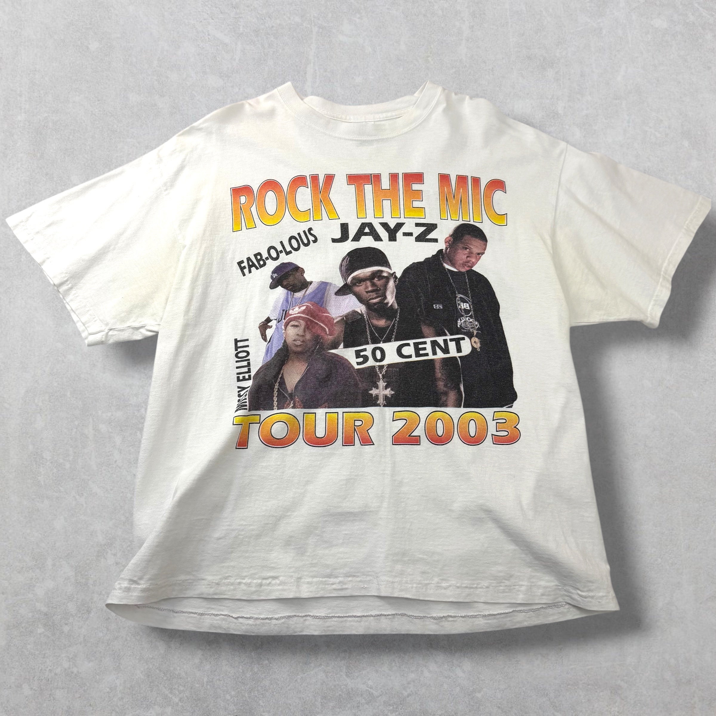 Vintage 2003 Rock the Mic Tour Jay-Z / 50 Cent XL