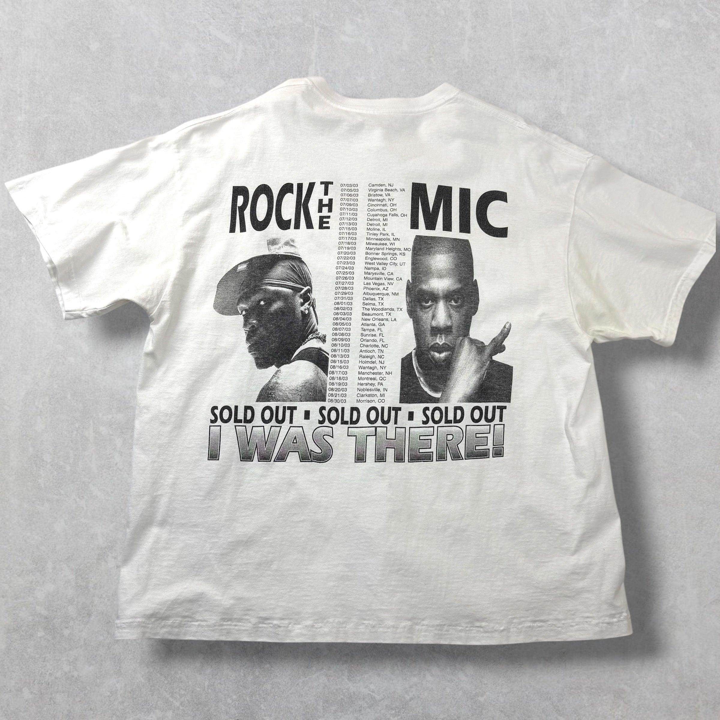 Vintage 2003 Rock the Mic Tour Jay-Z / 50 Cent XL