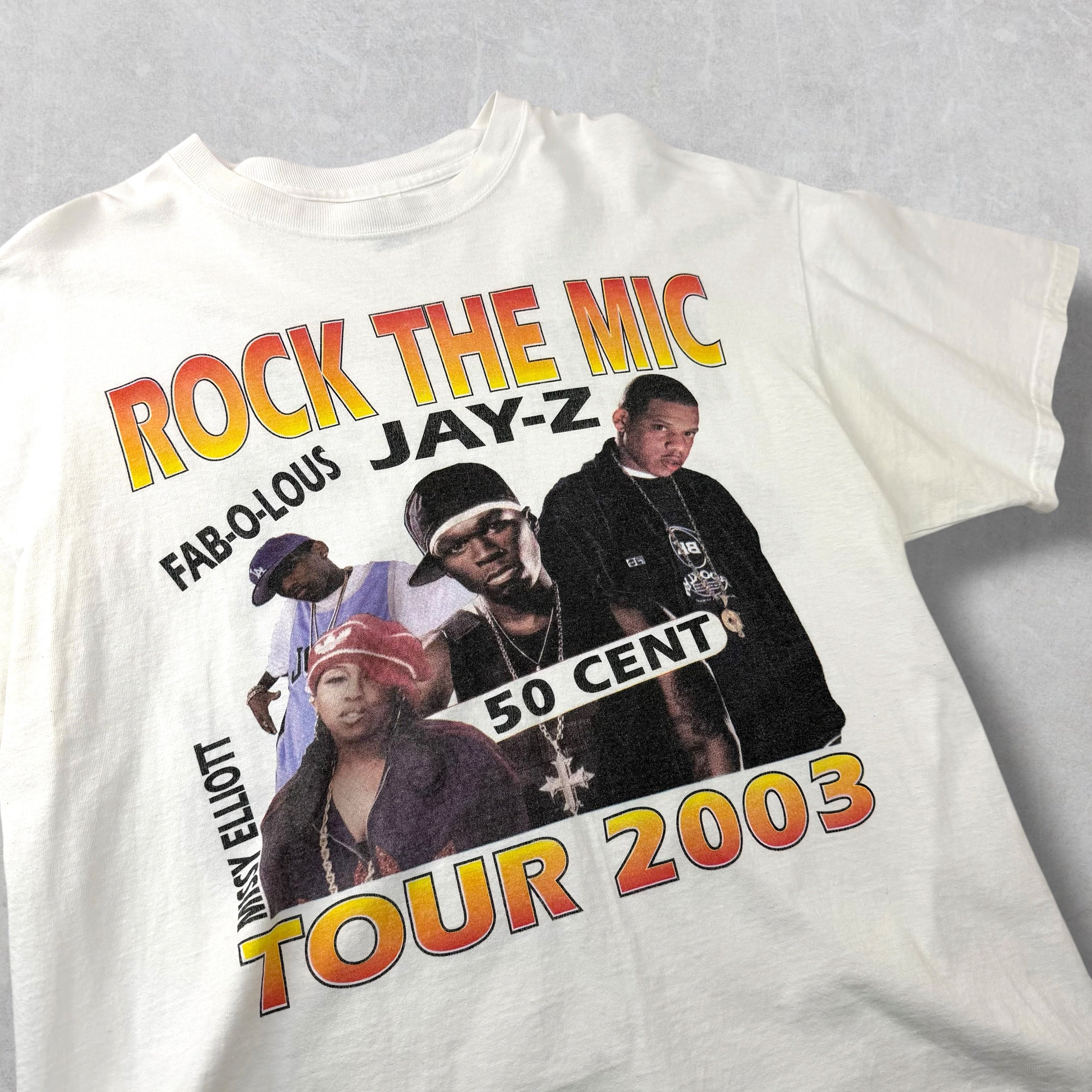 Vintage 2003 Rock the Mic Tour Jay-Z / 50 Cent XL