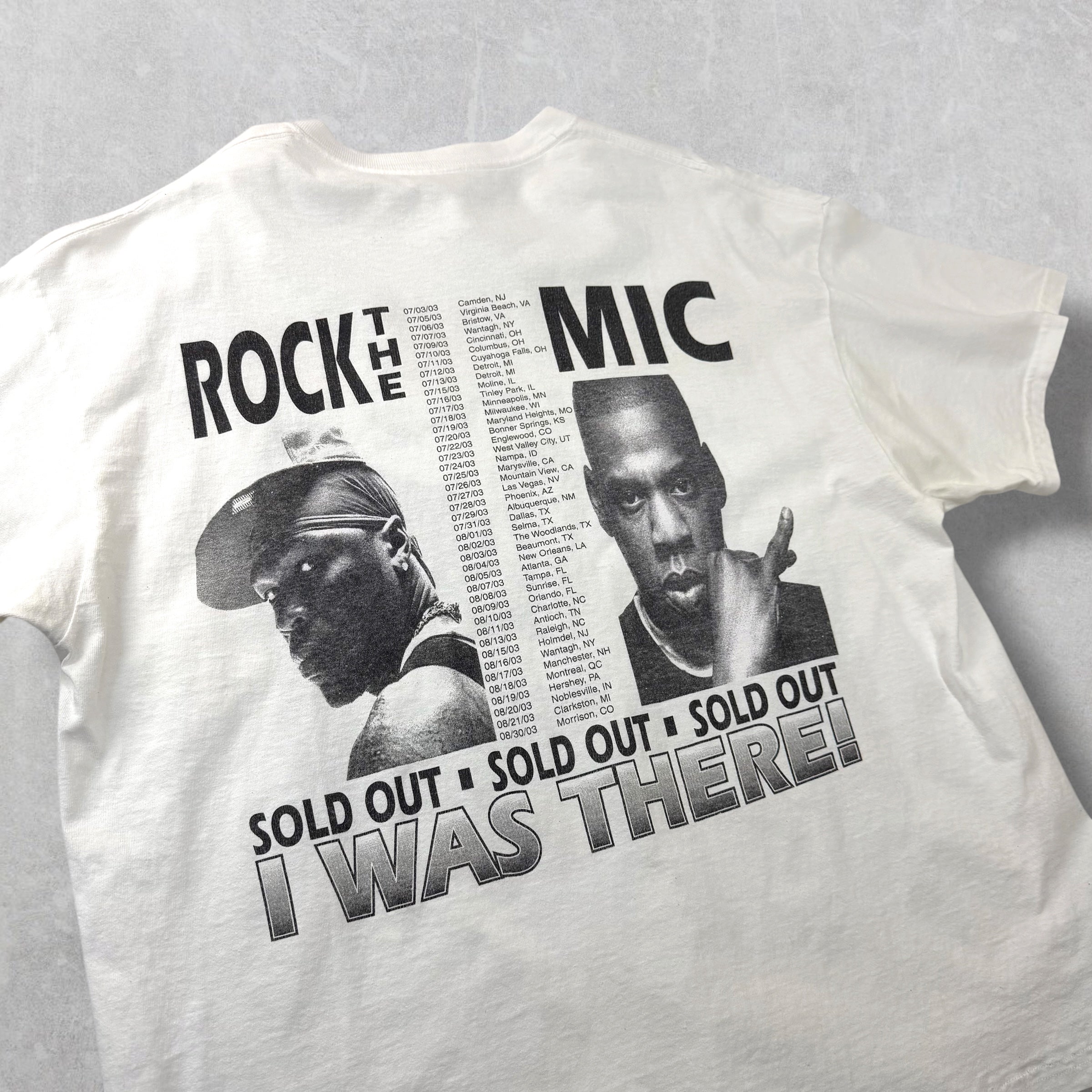 Vintage 2003 Rock the Mic Tour Jay-Z / 50 Cent XL