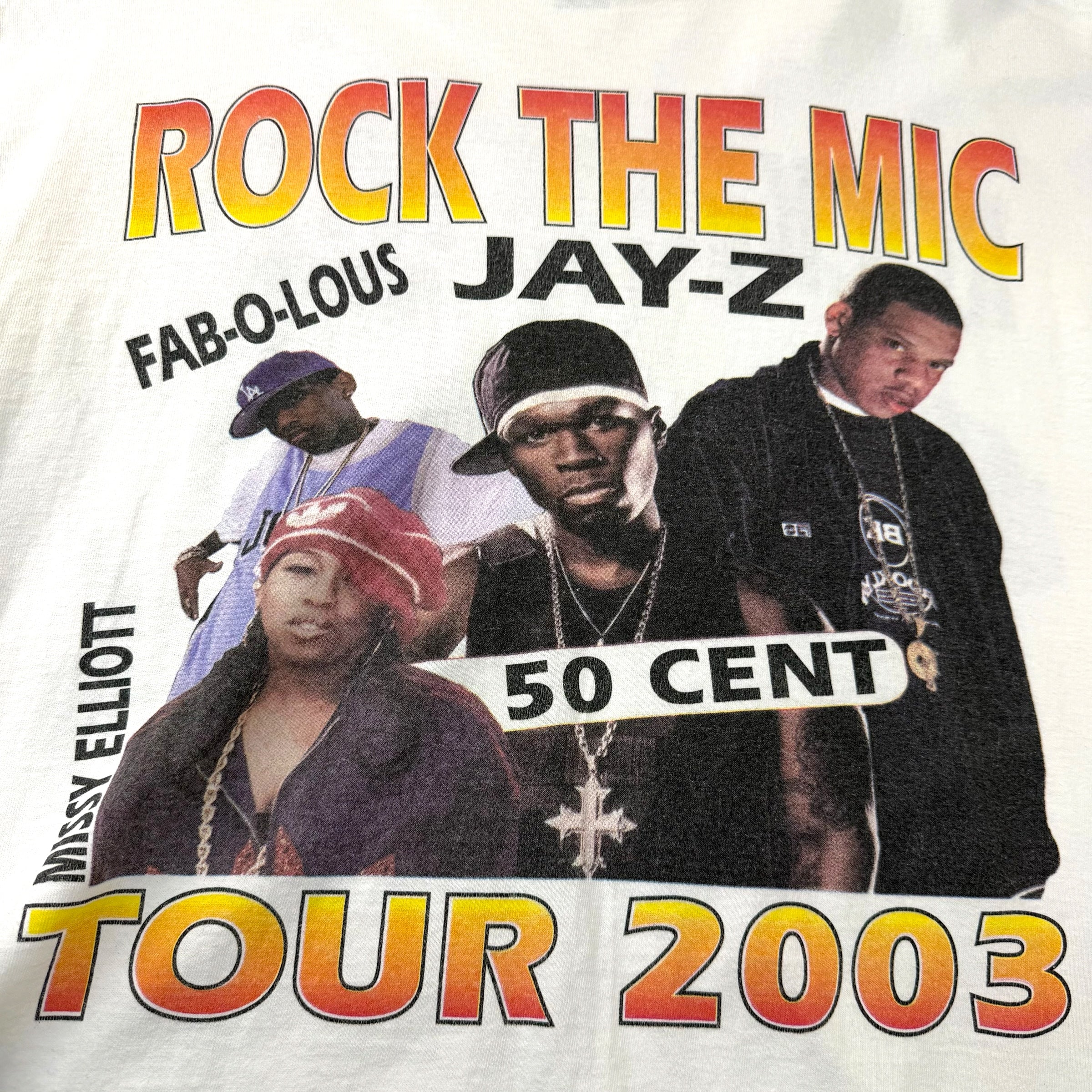 Vintage 2003 Rock the Mic Tour Jay-Z / 50 Cent XL