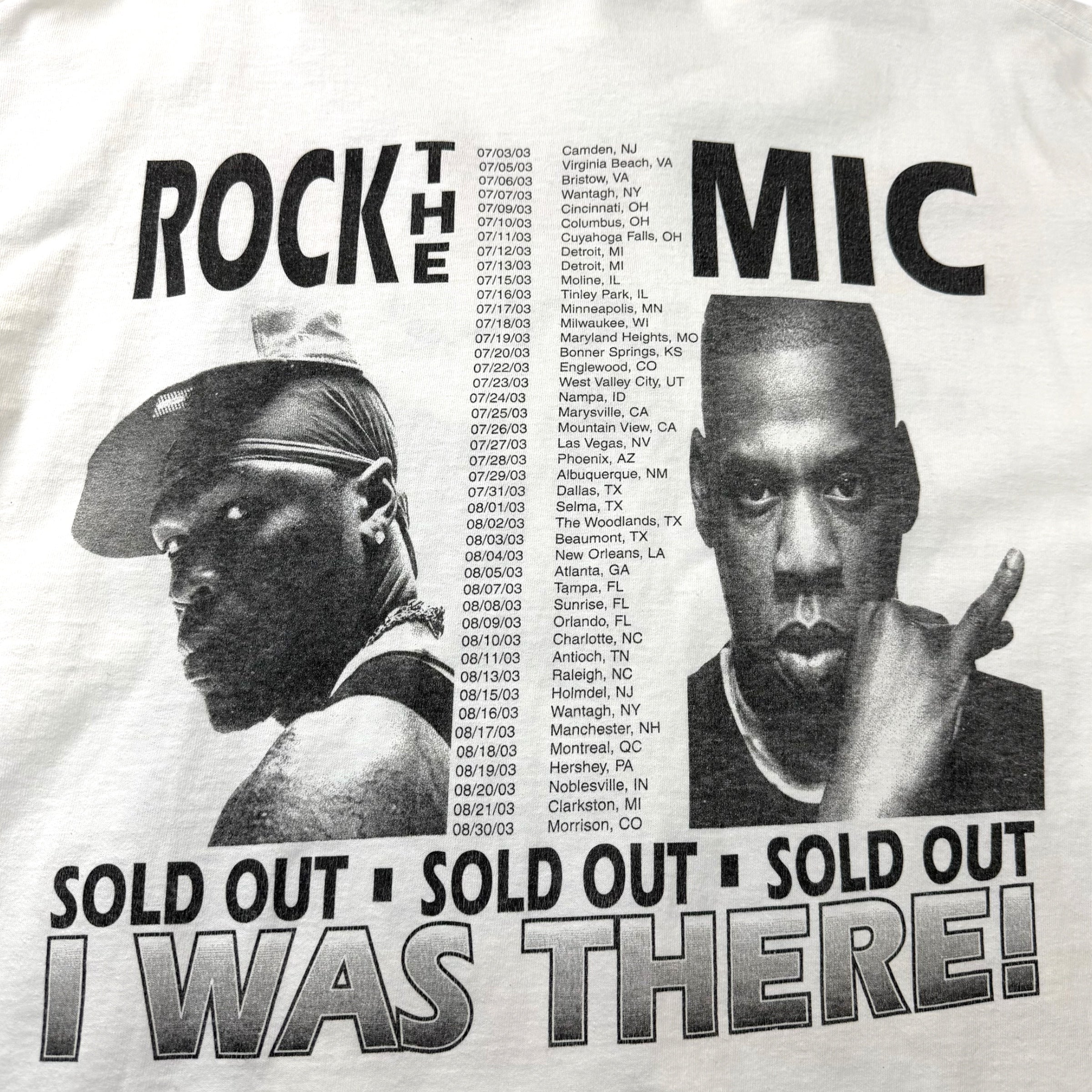 Vintage 2003 Rock the Mic Tour Jay-Z / 50 Cent XL