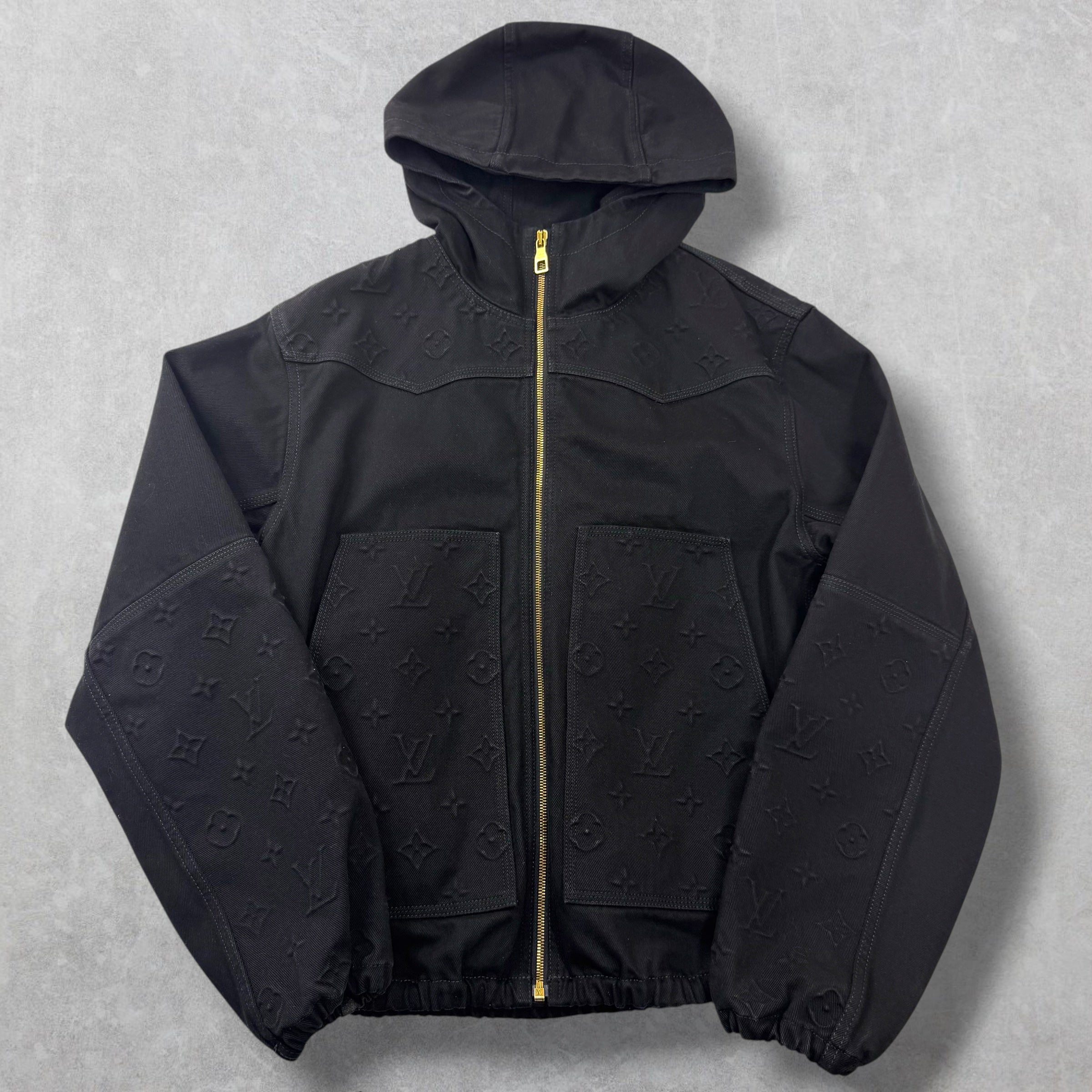 Louis Vuitton Monogram Hooded Work Jacket 46 (S)