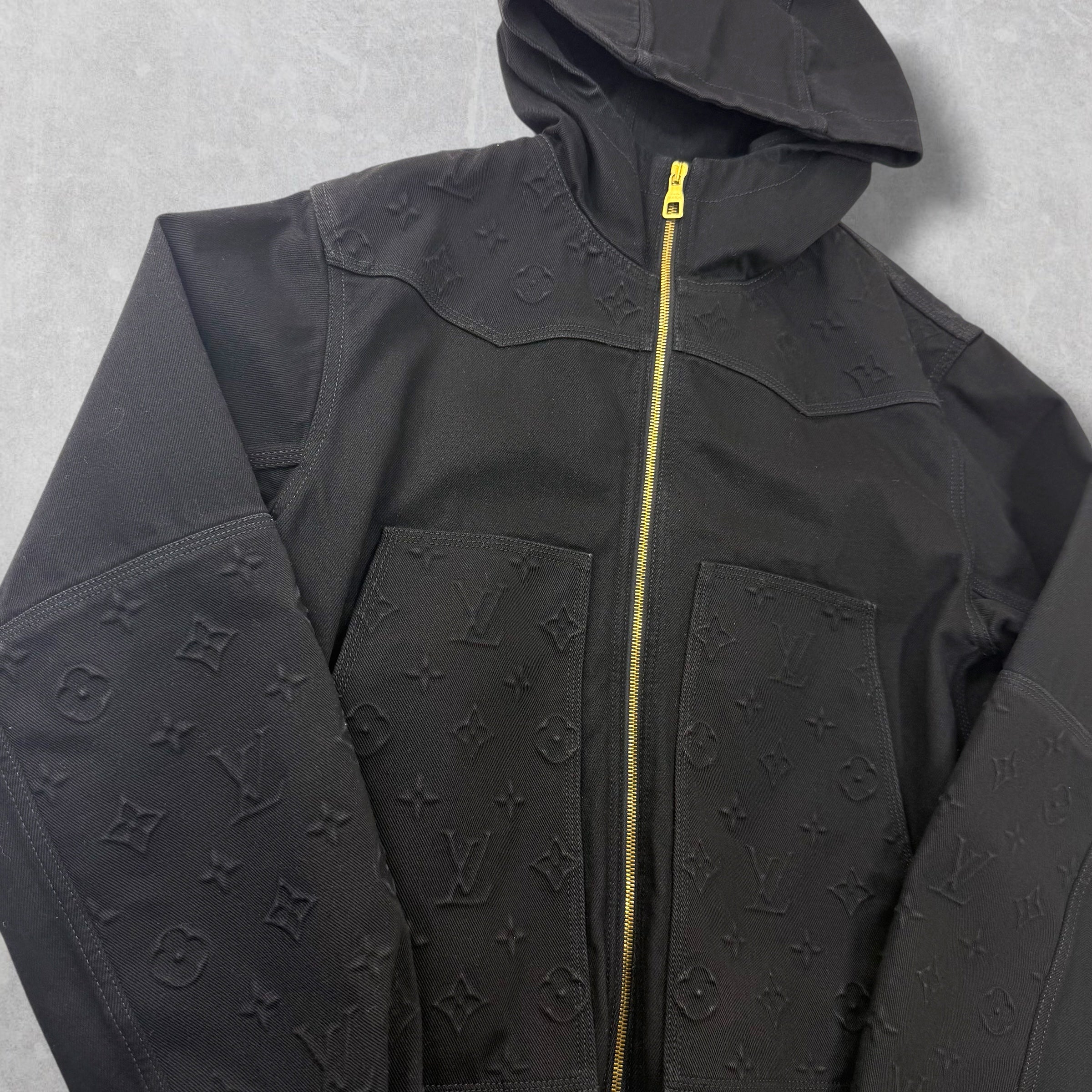 Louis Vuitton Monogram Hooded Work Jacket 46 (S)