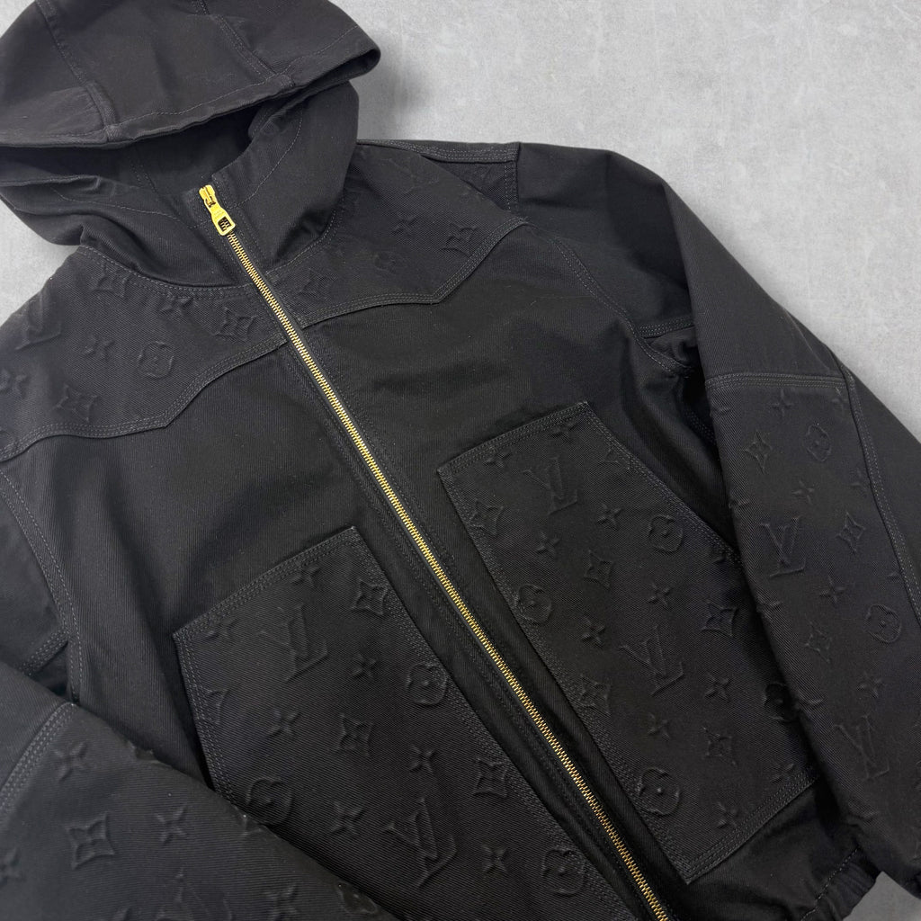 Louis Vuitton Monogram Hooded Work Jacket 46 (S)