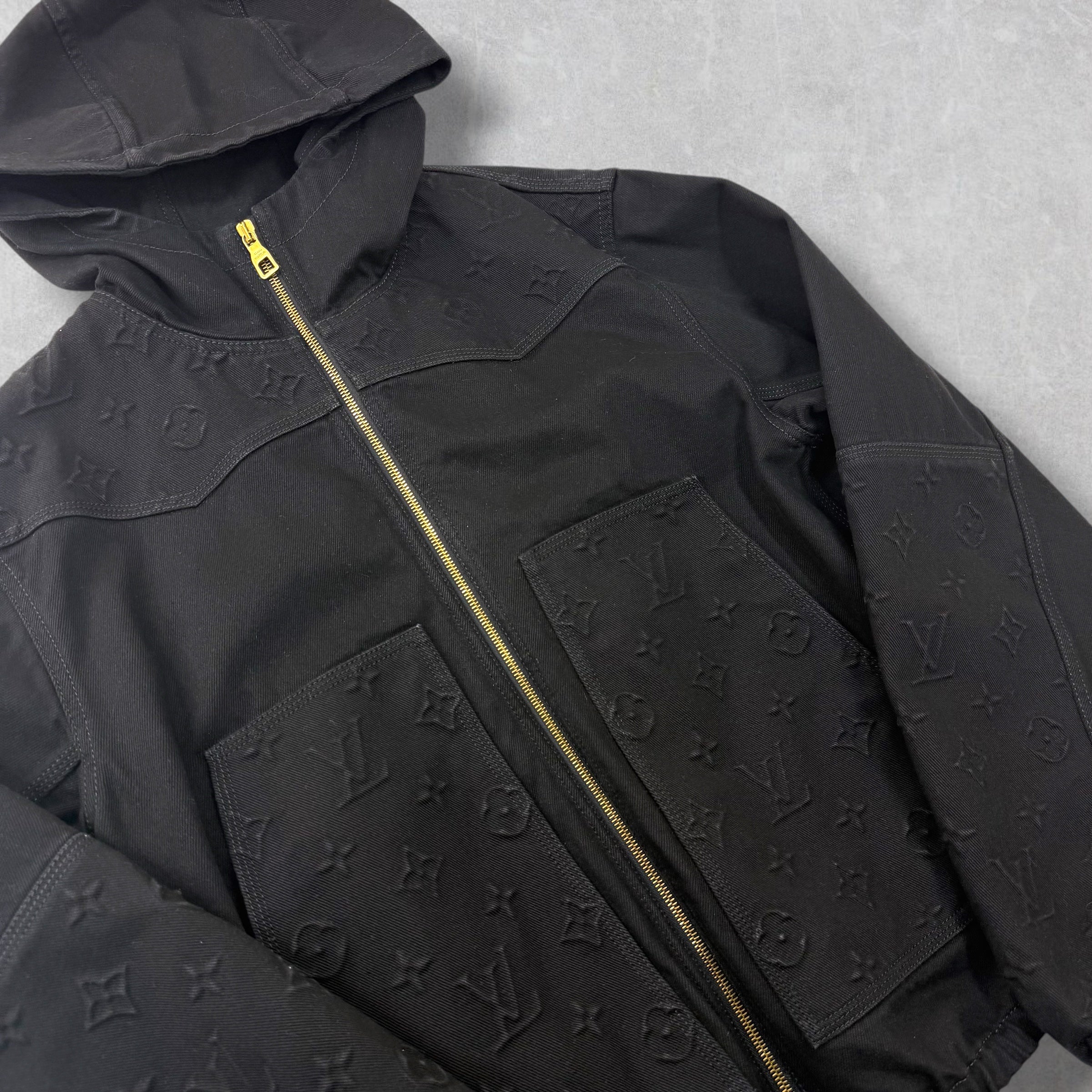 Louis Vuitton Monogram Hooded Work Jacket 46 (S)