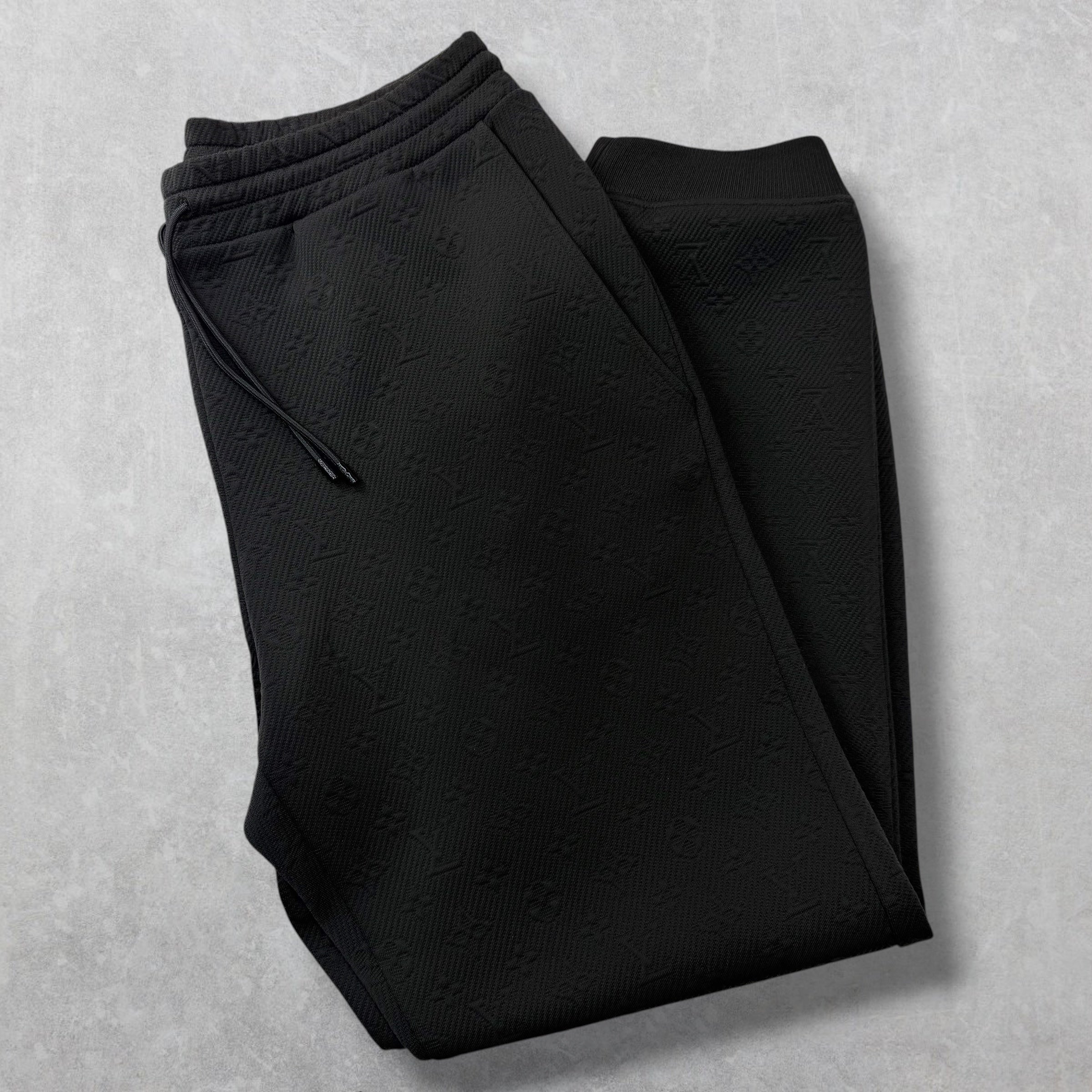 Louis Vuitton Monogram Black Track Pants XL