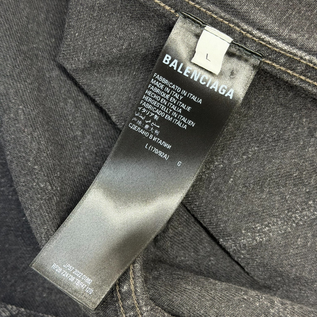 Balenciaga All Over Print Denim Jacket L (M)