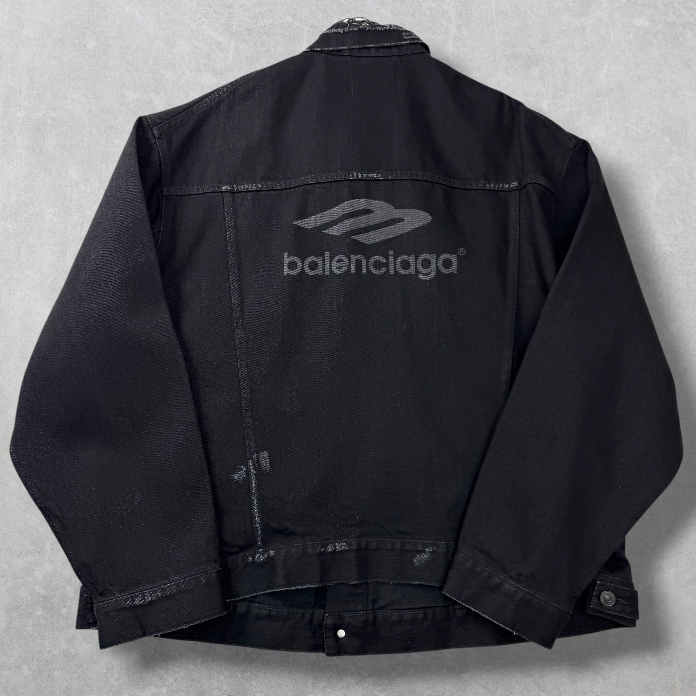 Balenciaga 3b Sports Icon Denim Jacket 54 (L)