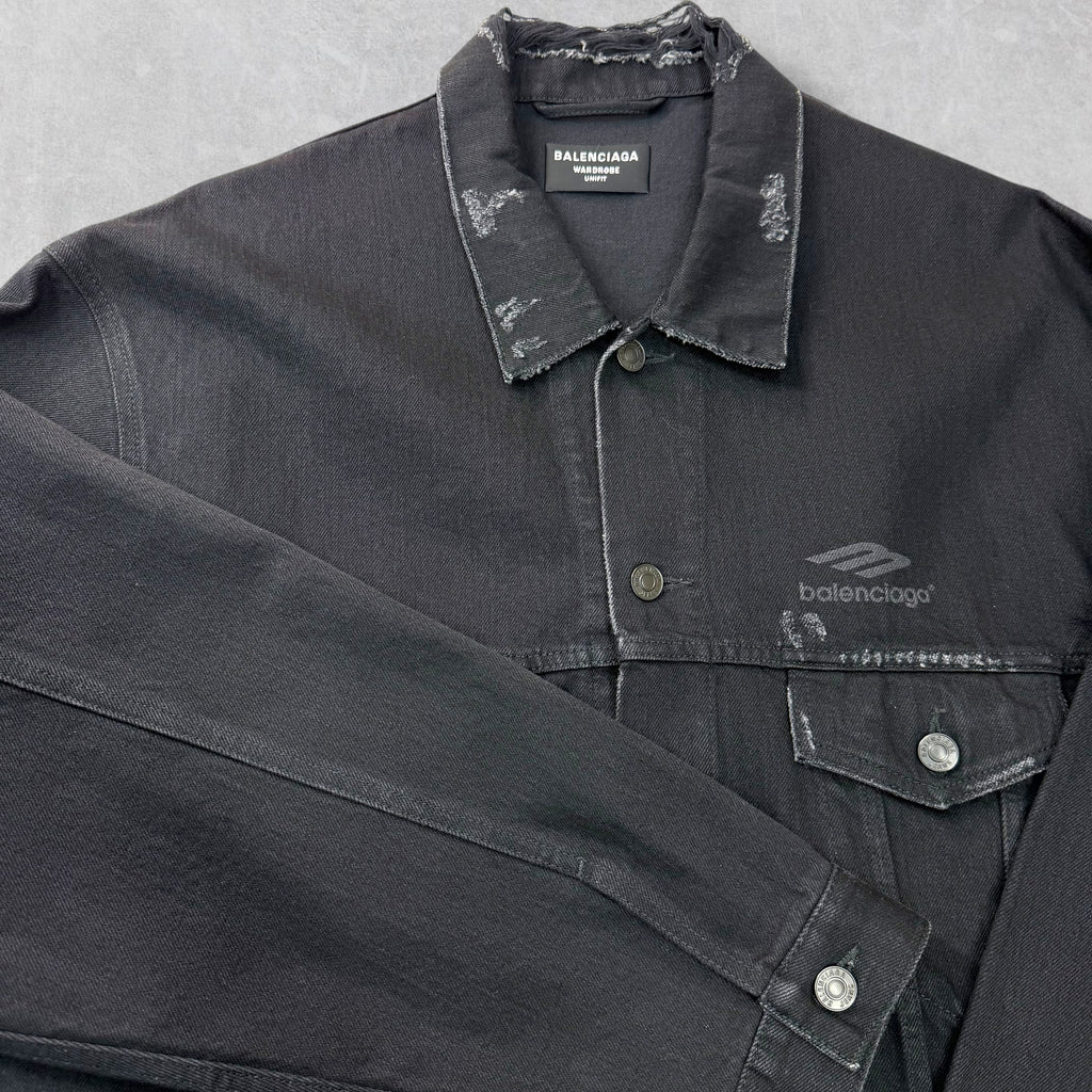 Balenciaga 3b Sports Icon Denim Jacket 54 (L)