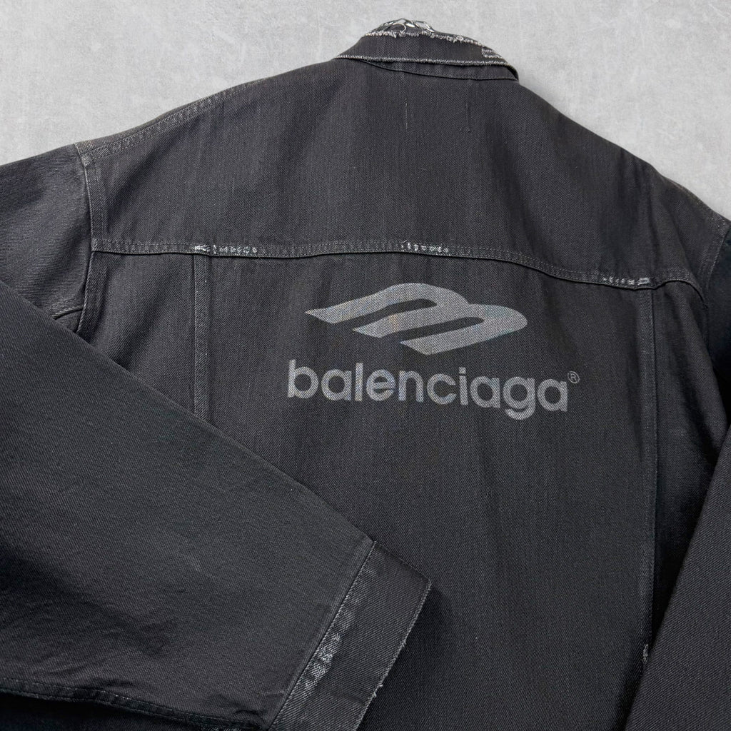 Balenciaga 3b Sports Icon Denim Jacket 54 (L)