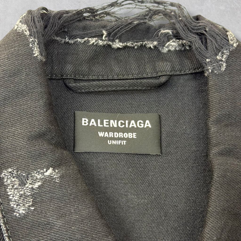 Balenciaga 3b Sports Icon Denim Jacket 54 (L)