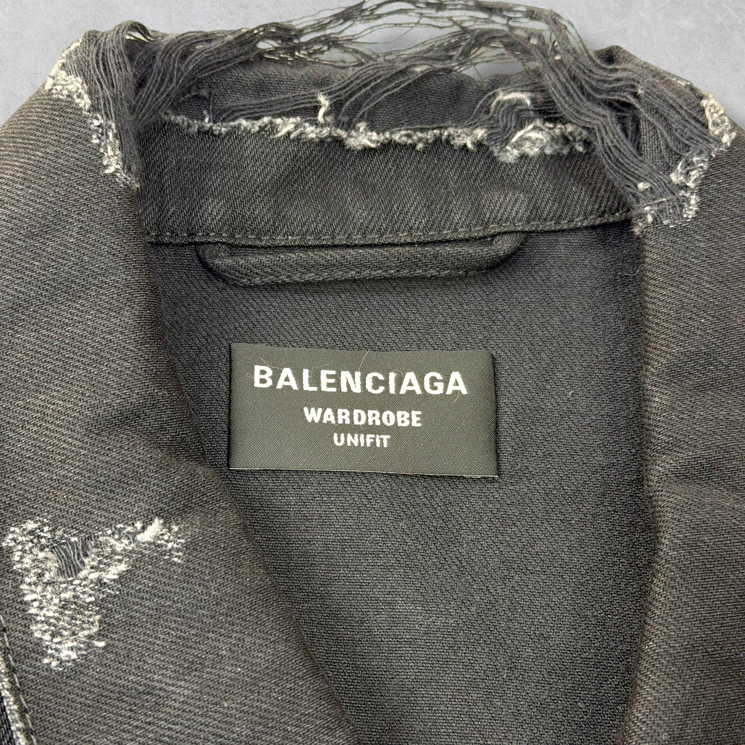 Balenciaga 3b Sports Icon Denim Jacket 54 (L)