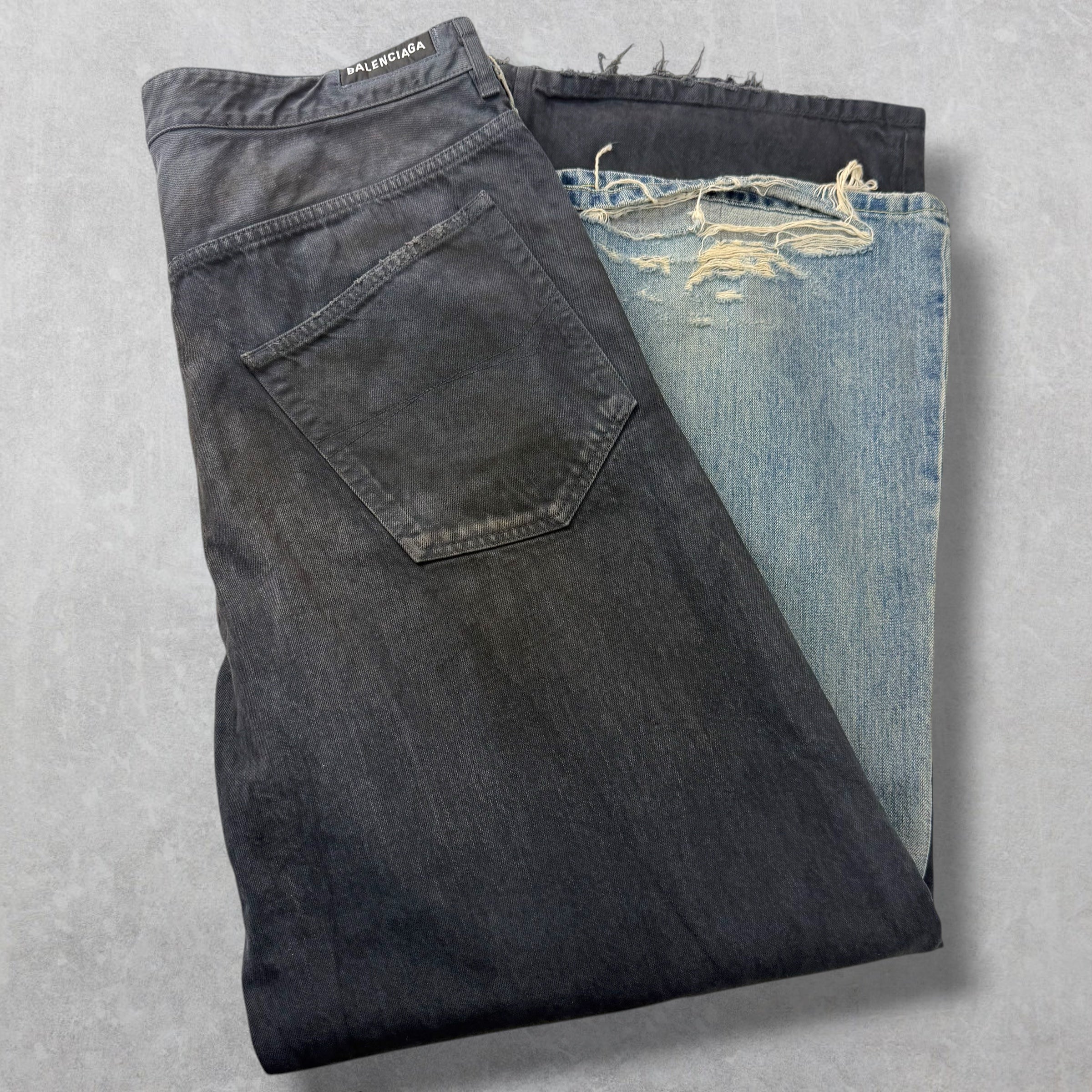 Balenciaga 50/50 Blue Jeans XL (38)