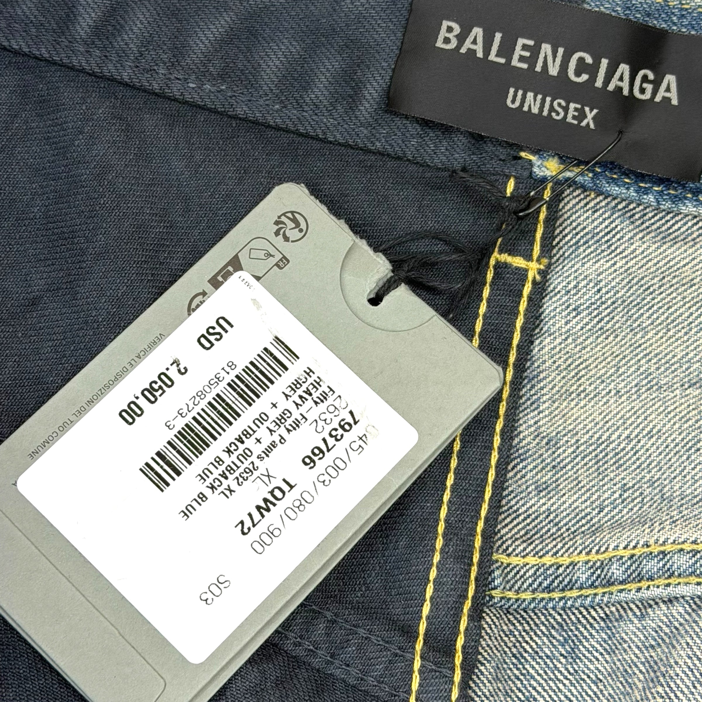 Balenciaga 50/50 Blue Jeans XL (38)