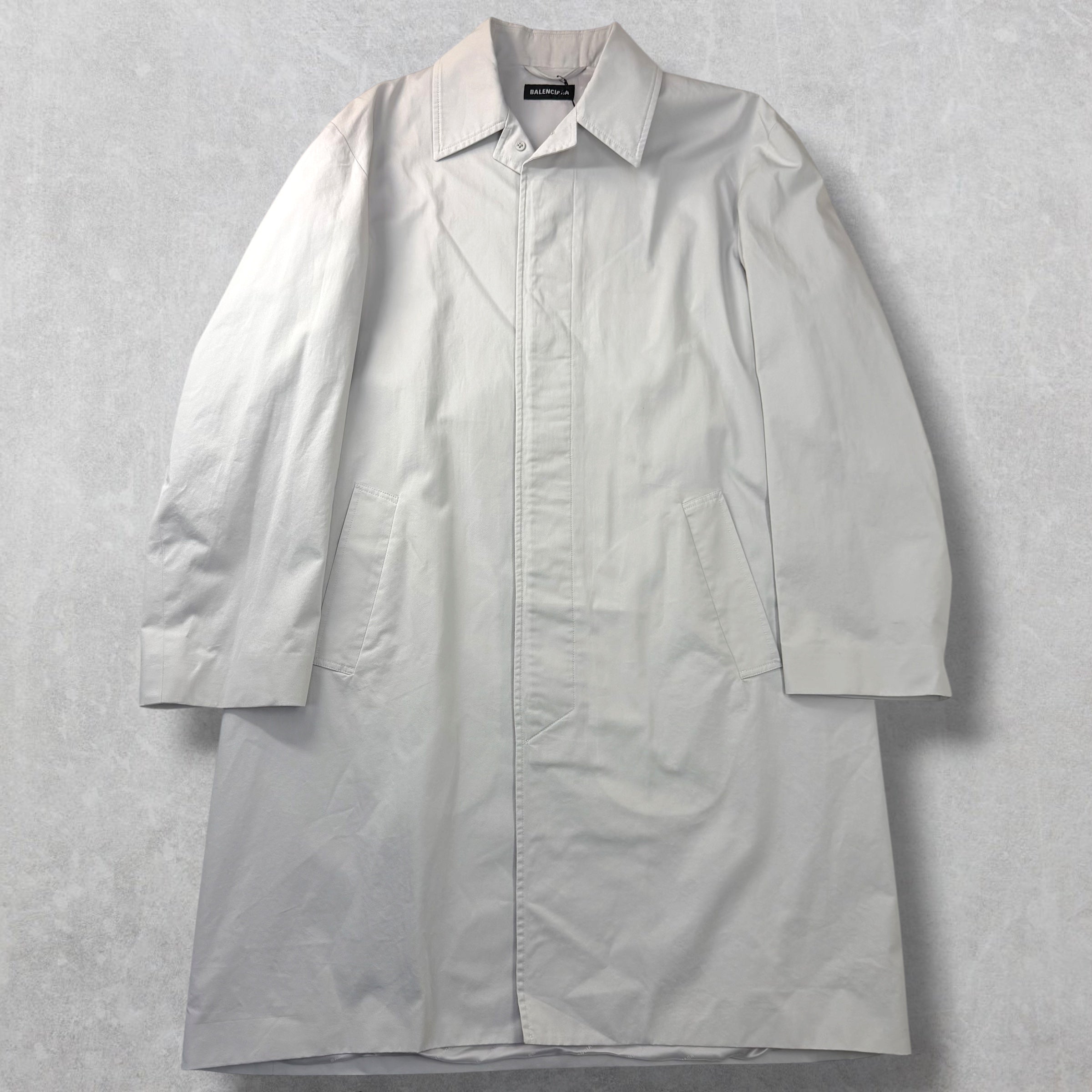 Balenciaga Grey Trench Coat 48 (M)
