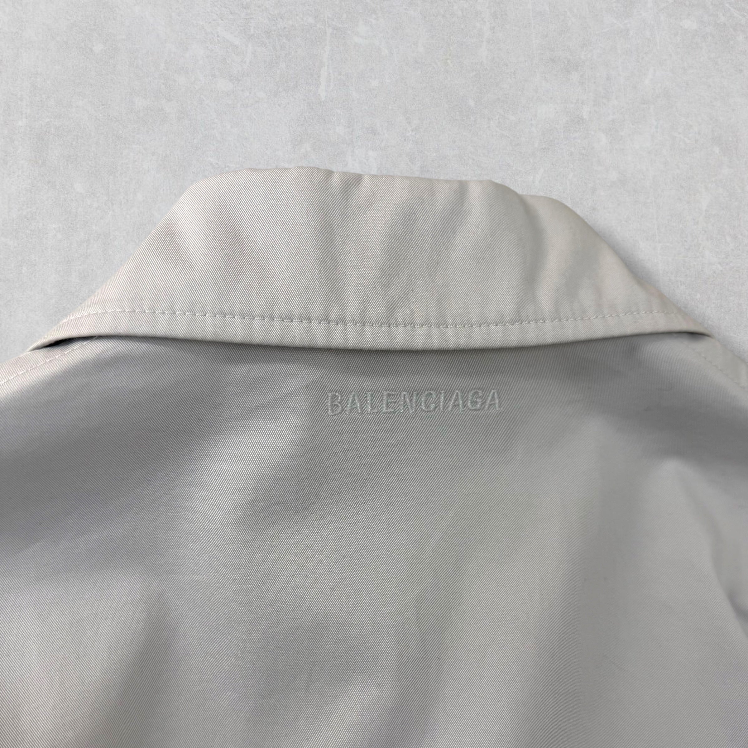 Balenciaga Grey Trench Coat 48 (M)