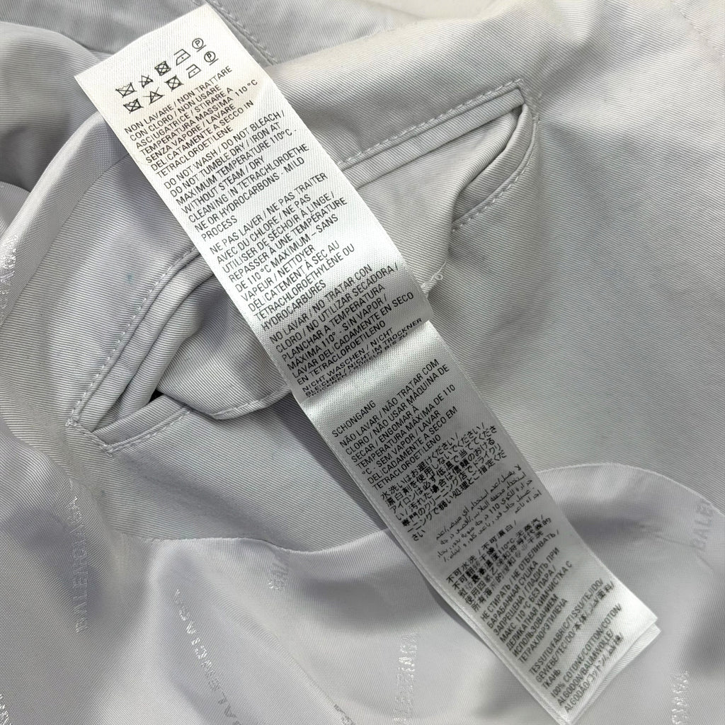 Balenciaga Grey Trench Coat 48 (M)