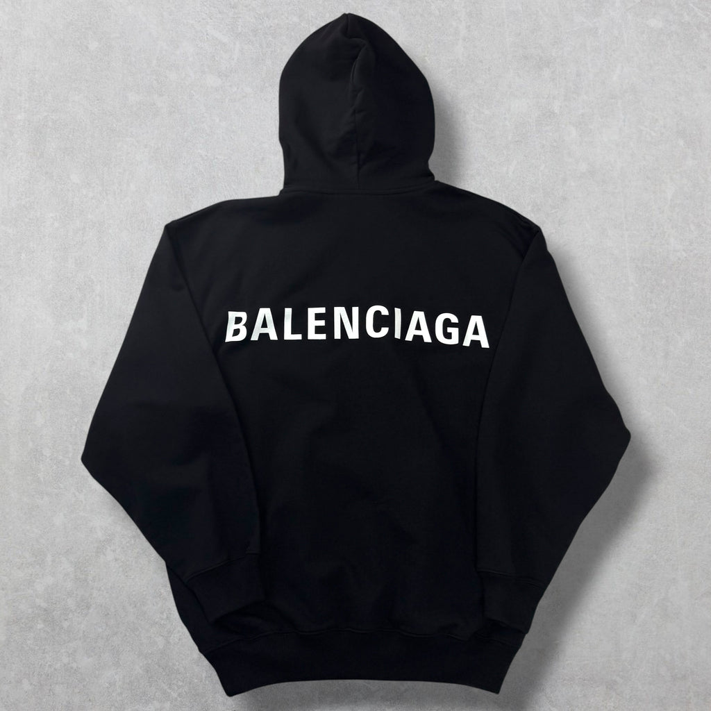 Balenciaga Black Logo Hoodie S (M)