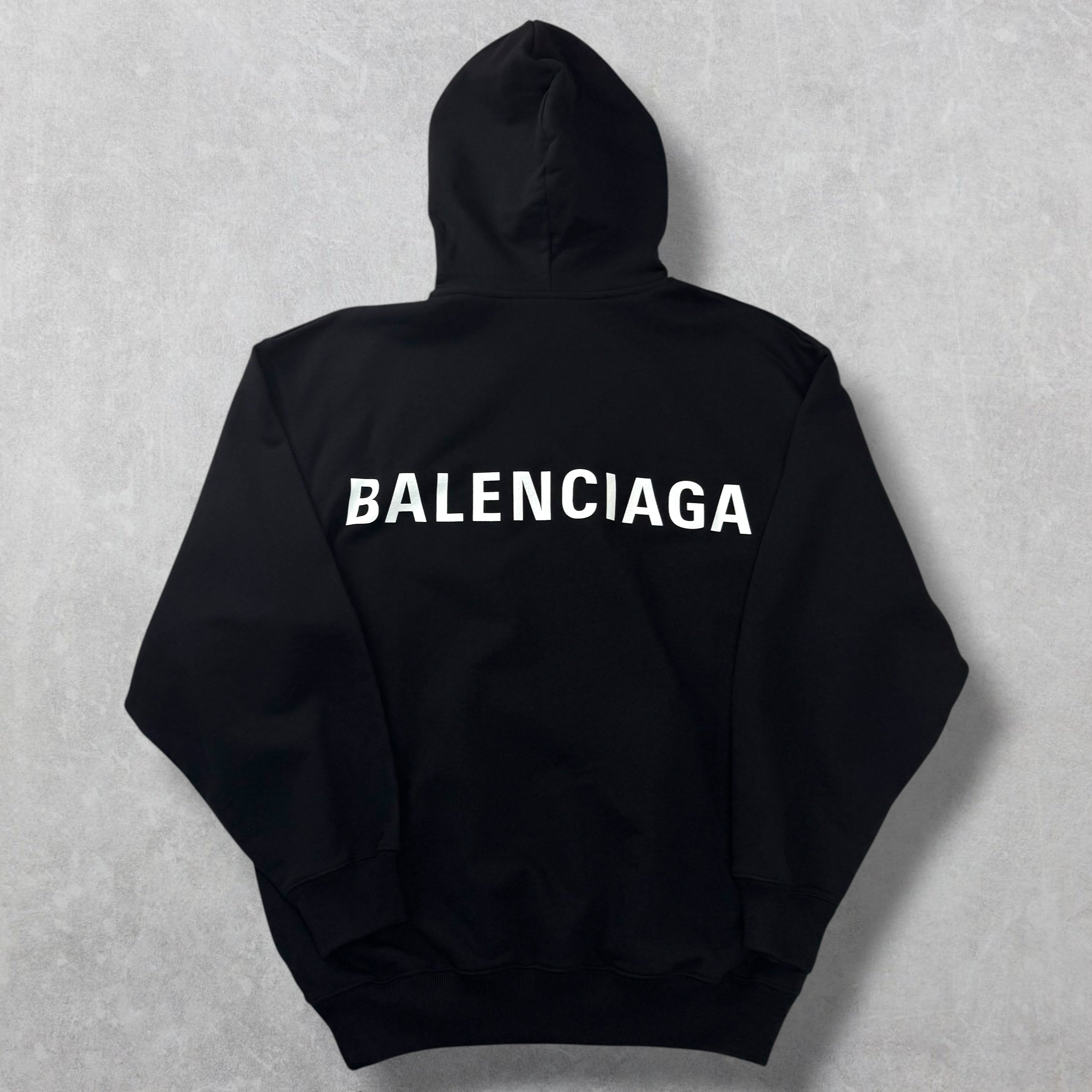 Balenciaga Black Logo Hoodie S (M)